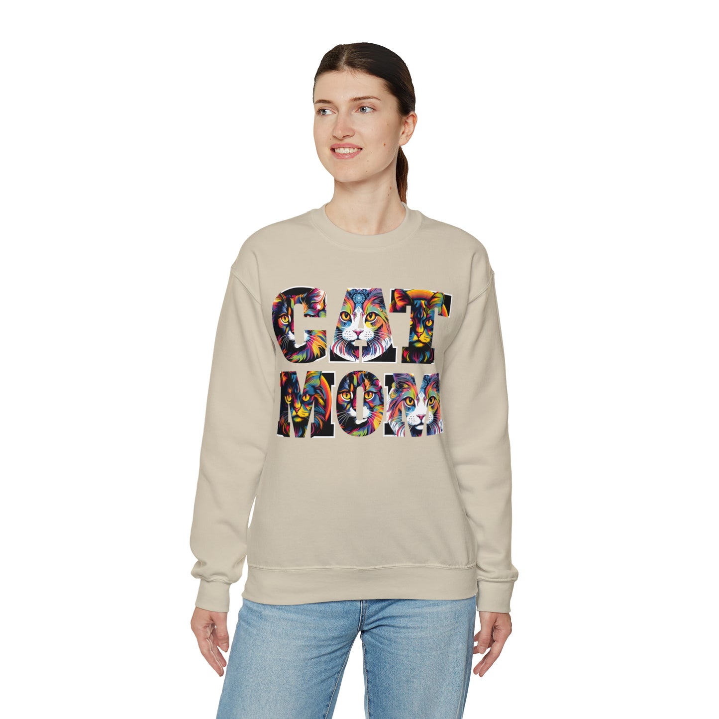 Vintage Cat Sweatshirt Cat Mom Sweatshirt Cat Crewneck Sweatshirt Cat Mom Gift Cat Lover Gift Animal Lover Cat Mama Shirt Cat Lover Sweater