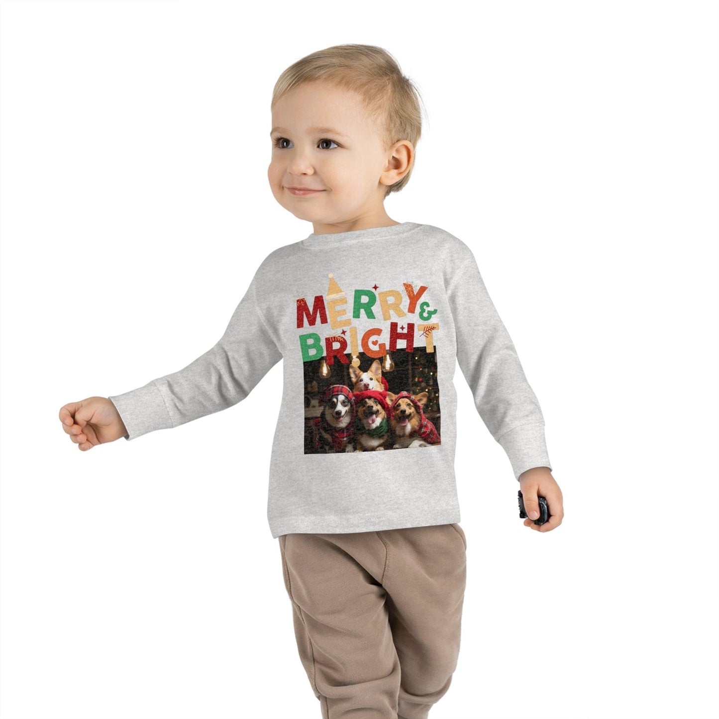 Toddler Christmas Shirt Toddler Christmas Long Sleeve Tee Kids Christmas Gift - Giftsmojo