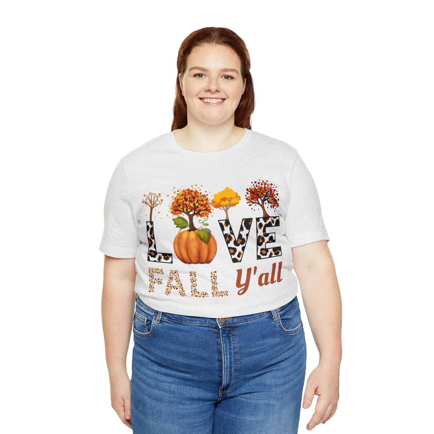 Leopard Print Love Fall Y'all, Fall shirt, Fall lover gift - Giftsmojo