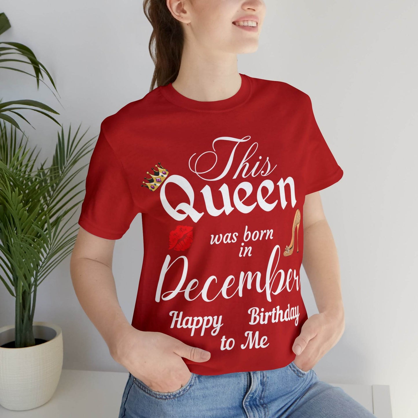 Birthday Queen Shirt, Gift for Birthday, This Queen was born in December Shirt, Funny Queen Shirt, Funny Birthday Shirt, Birthday Gift - Giftsmojo