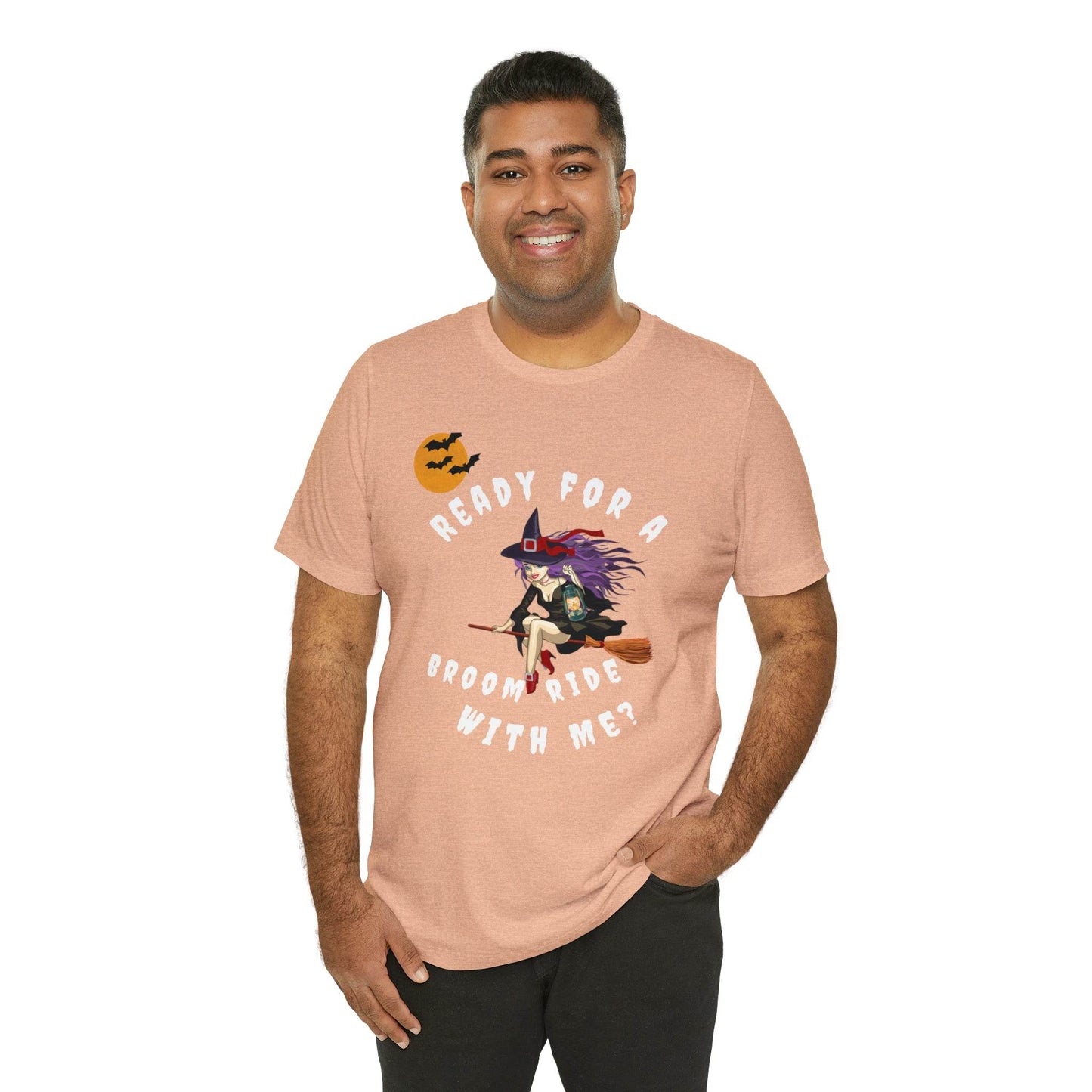 Ready for a Broom Ride with Me Halloween shirt, Witch shirt, Halloween tshirt, Halloween outfit, Work Halloween Costume - Giftsmojo