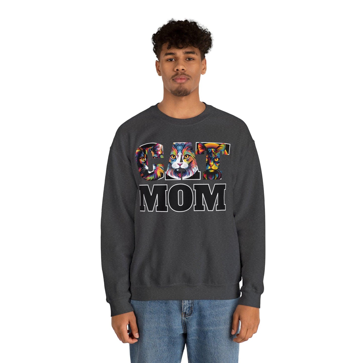 Cat Mom Sweatshirt Cat Sweatshirt Cat Crewneck Sweatshirt Cat Mom Gift Cat Lover Gift Cat Mama Shirt Cat Lover Sweater Animal Lover Gift