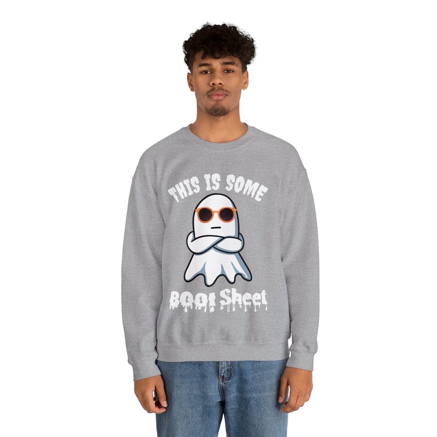 This Is Some Boo Sheet Ghost Sweatshirt Cute Ghost Sweatshirt Boo Ghost Sweatshirt Gift Shirt Funny Halloween Shirt Spooky Season Shirt - Giftsmojo