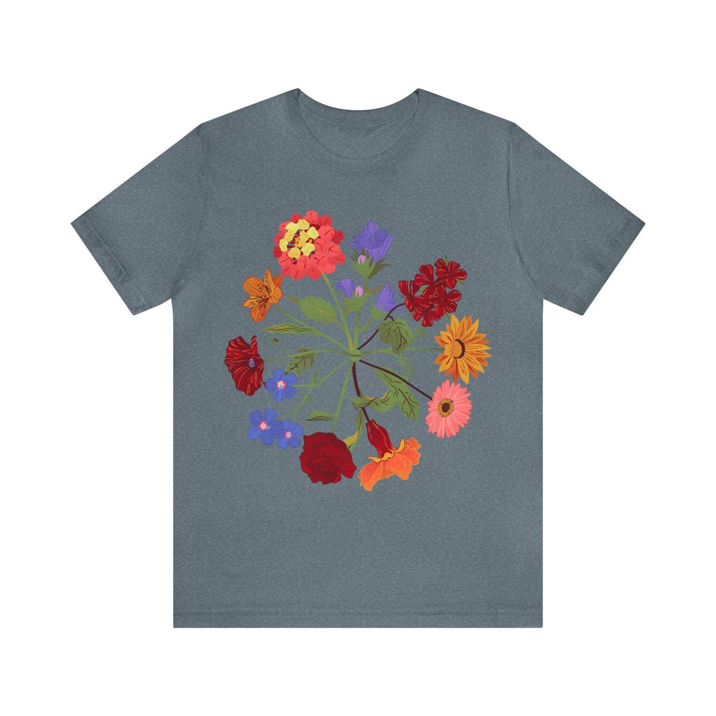 Wildflower Tshirt, Flower Shirt, Types of Flowers Shirt, Floral Tshirt, Gift for Women, Ladies Shirts Best Friend Gift, Plant Mom Nature Tee - Giftsmojo