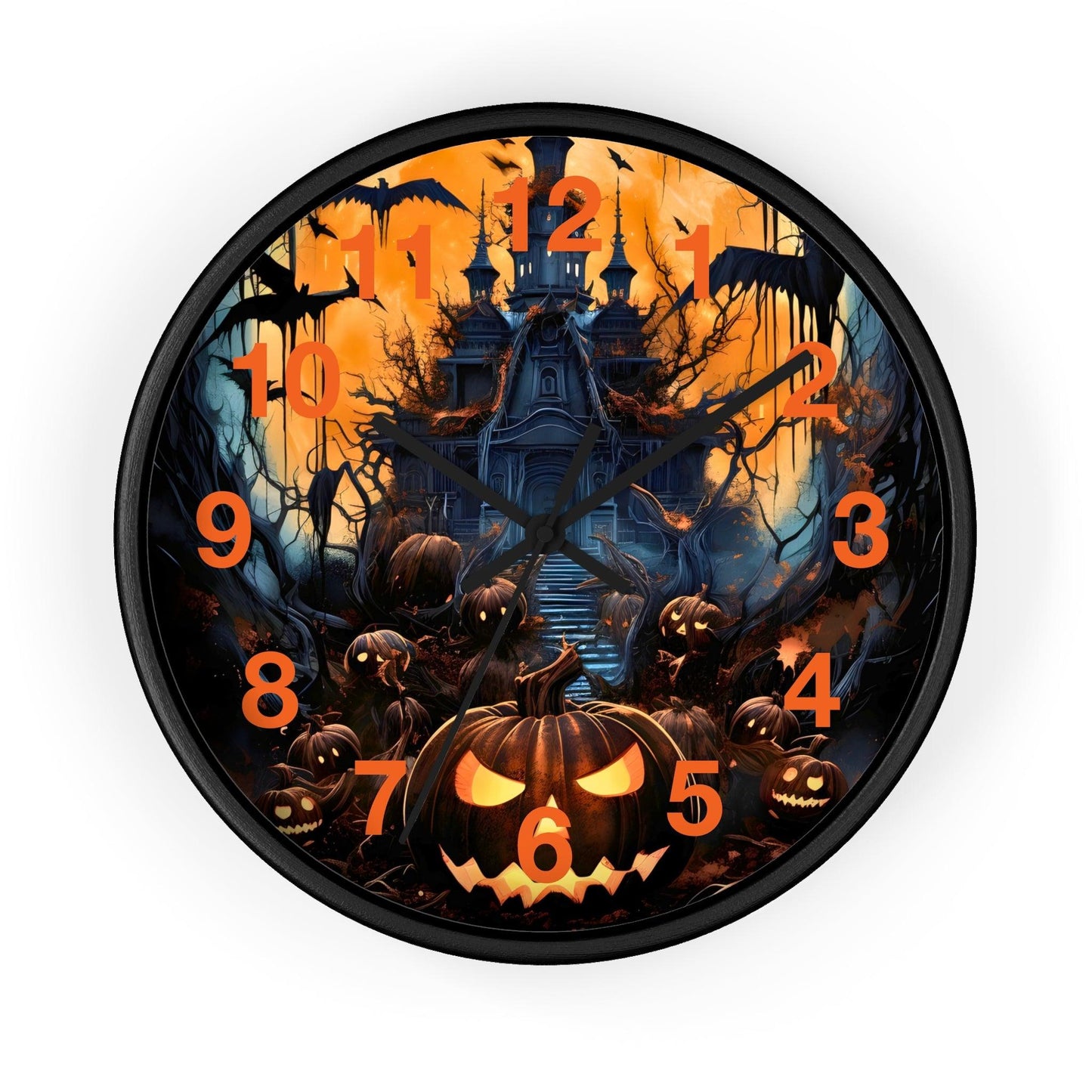 Halloween Ghost Wall Clock Halloween Wall Clocks Halloween Clock Fall Clock Halloween Decor