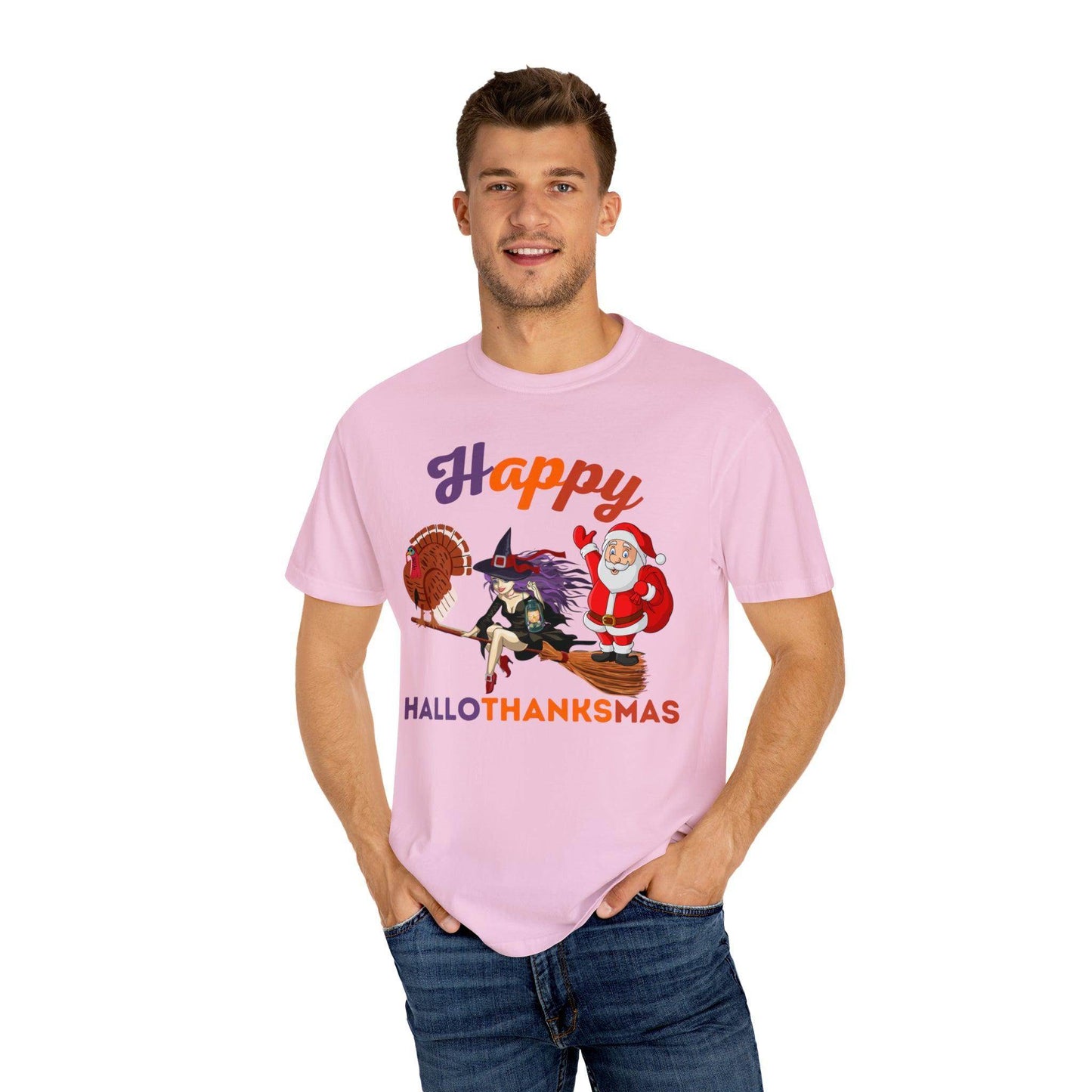Happy HALLOTHANKSMAS Gift for Fall Halloween Thanksgiving Christmas Gift - Giftsmojo