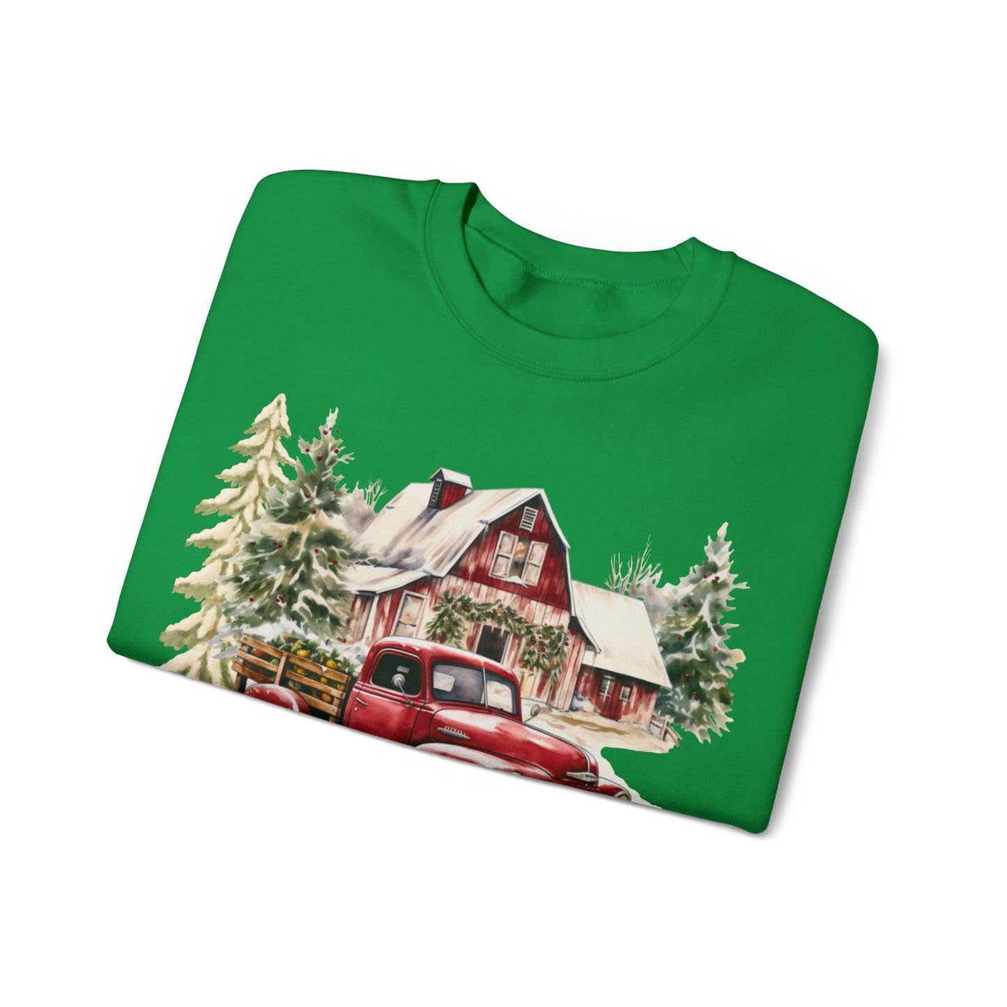 May Your Day Be Farmy And Bright Christmas Sweatshirt Christmas on The Farm Sweatshirt Christmas Farm Sweatshirt Christmas Sweater Trendy Christmas Shirt Farmers - Giftsmojo