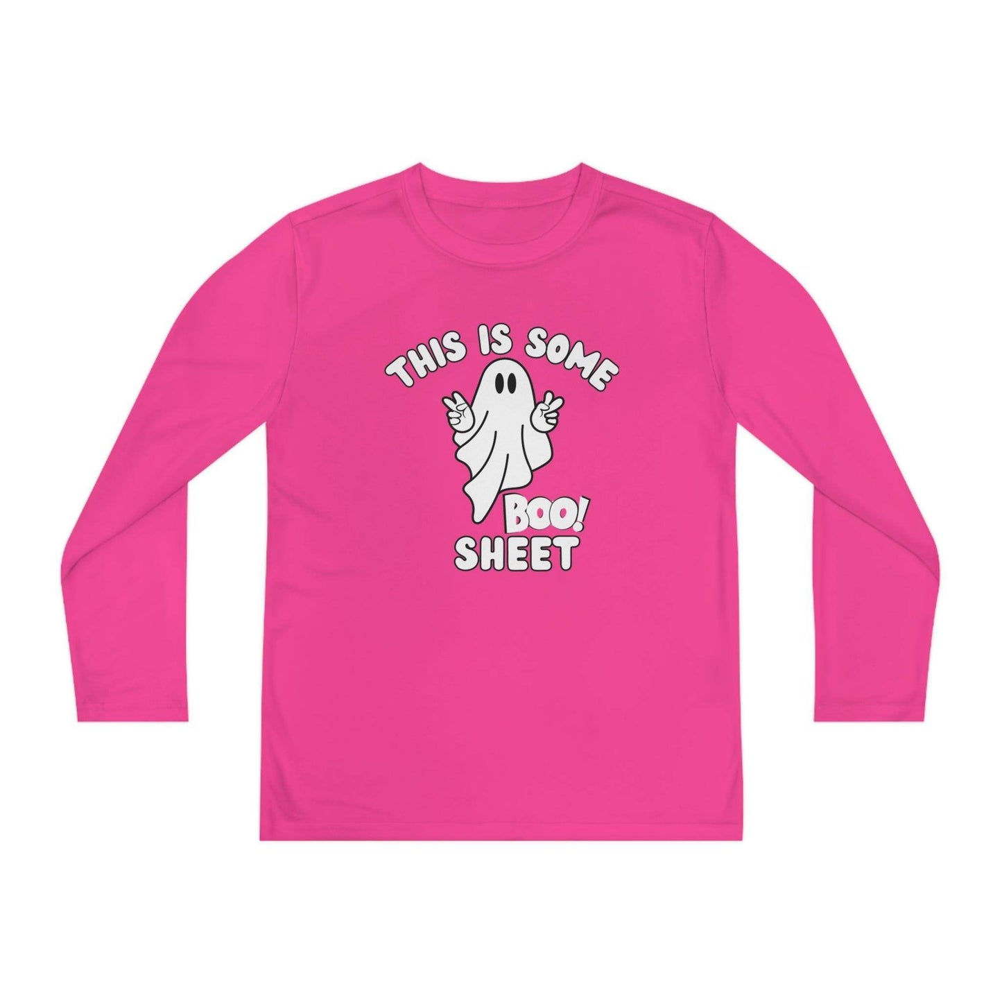 This is some Boo Sheet Youth Halloween Costume Long Sleeve Competitor Tee Boo Sheet Halloween Shirt - Giftsmojo