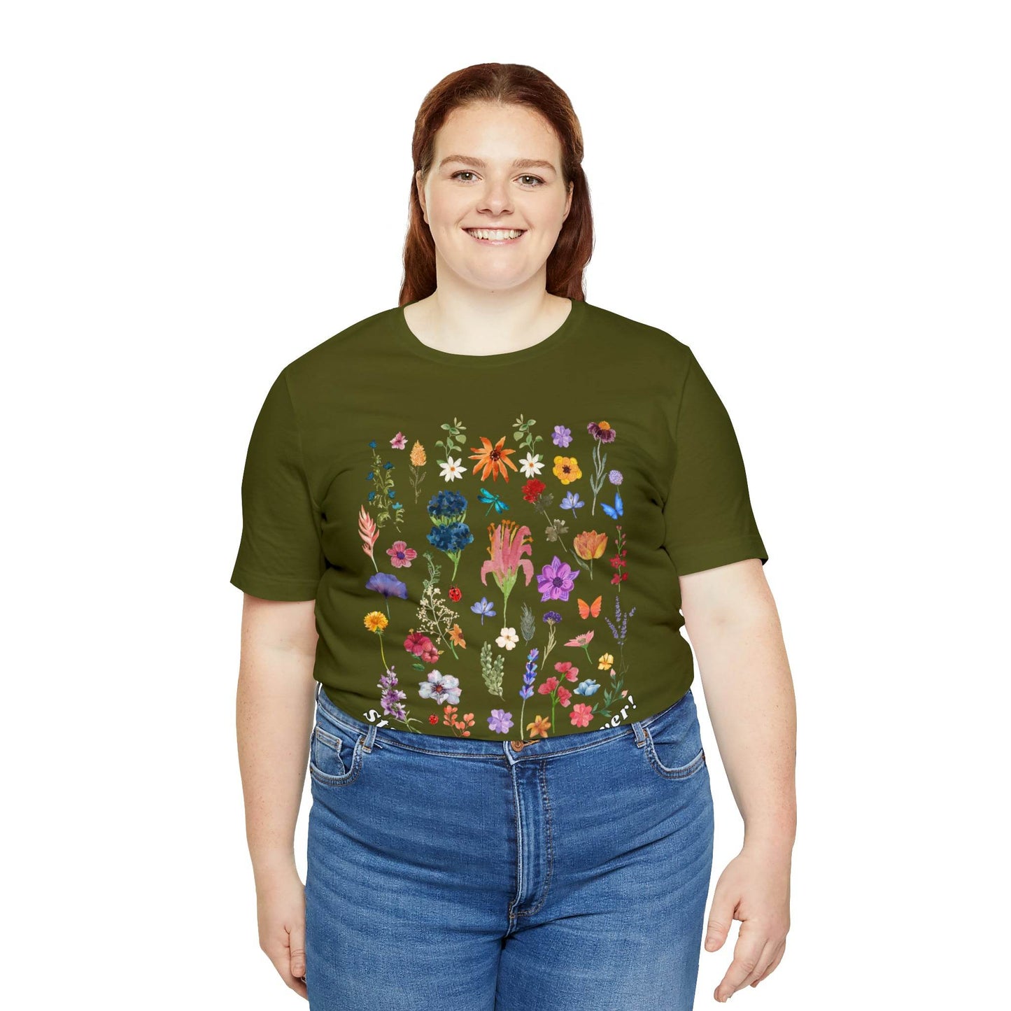 Wildflower Tshirt Flowers Shirt Floral Tshirt Flower Shirt Gift for Women - Ladies Shirts Best Friend Gift, Plant Mom Stay Wild flower lover - Giftsmojo