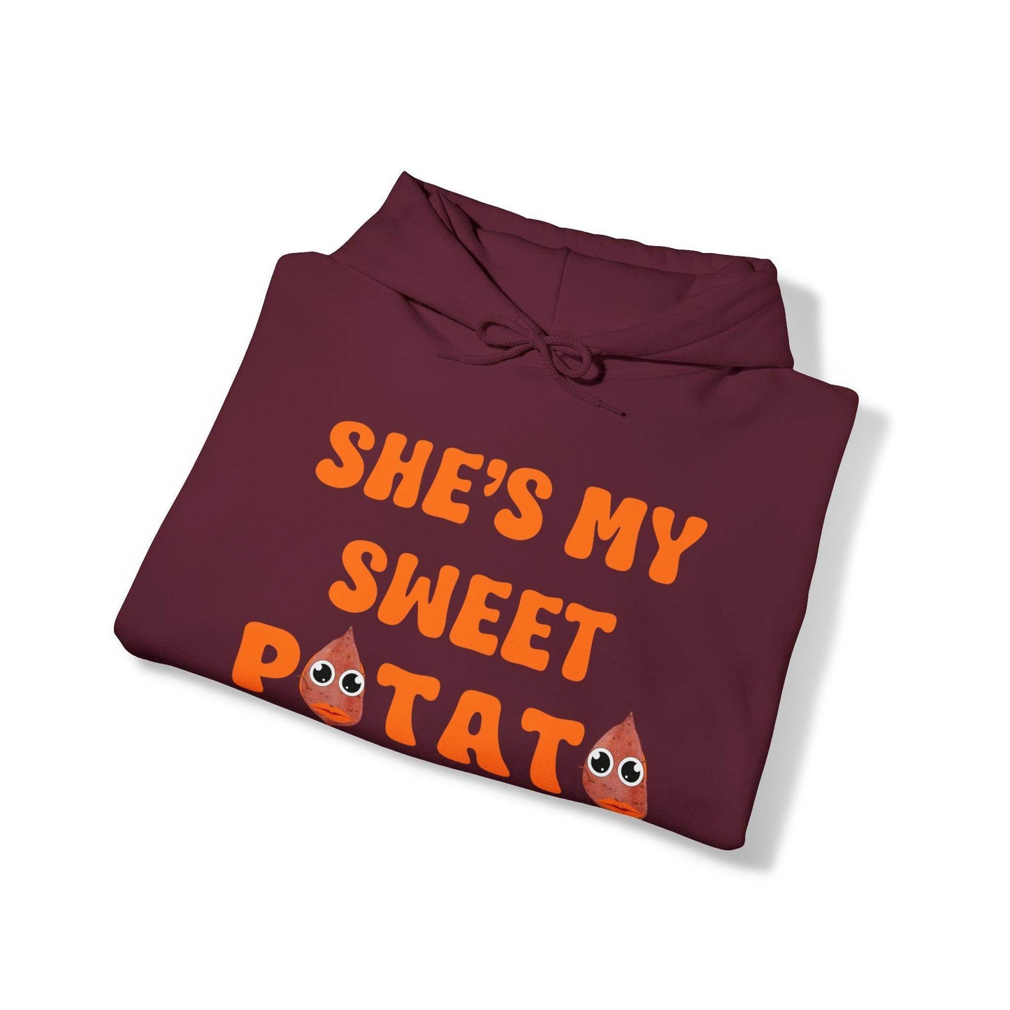 She's My Sweet Potato Hooded Sweatshirt Funny Thanksgiving Shirt Thanksgiving Gift Trendy Thanksgiving Sweatshirt Thanksgiving Hoodie Couple Matchinggift - Giftsmojo