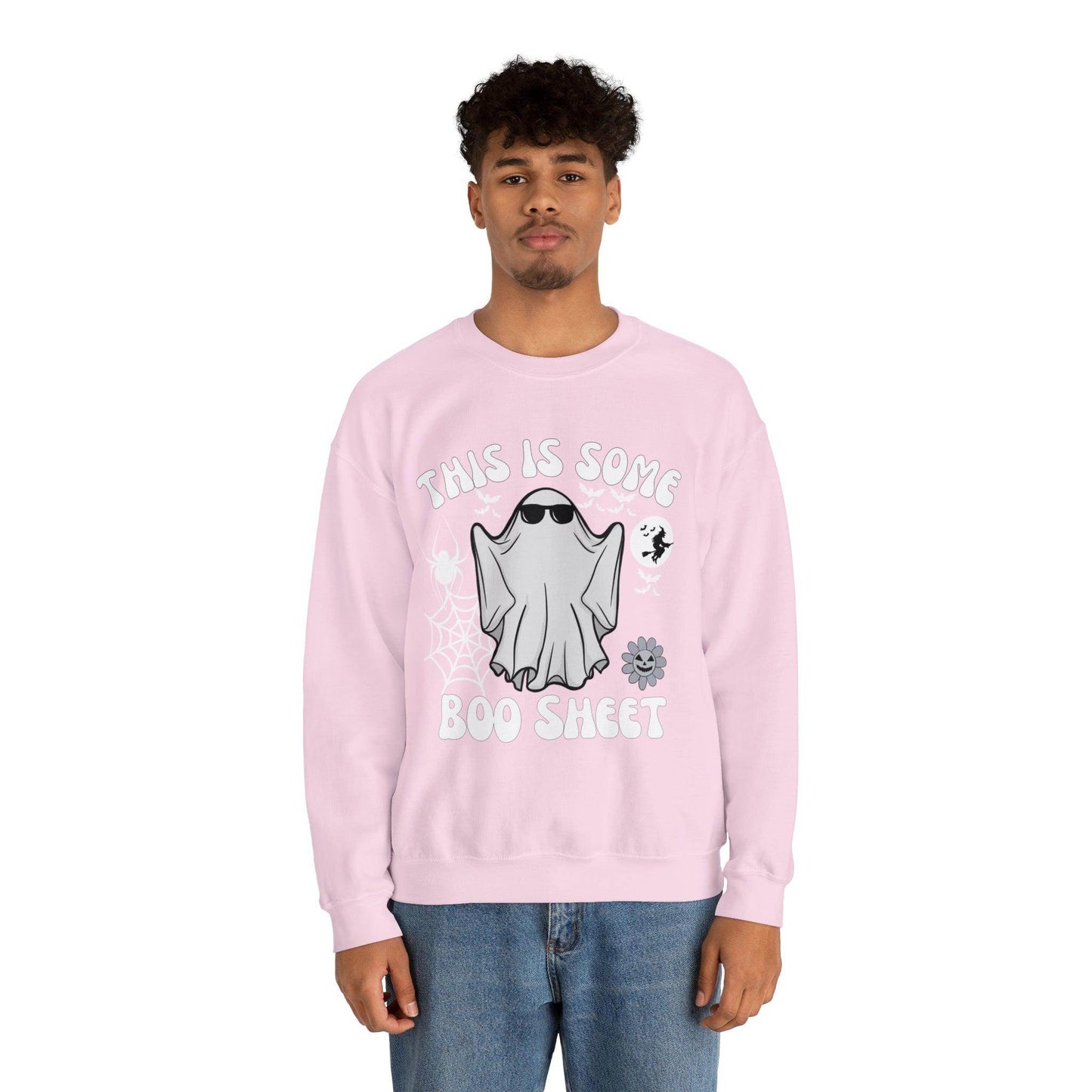 This Is Some Boo Sheet Ghost Sweatshirt Cute Ghost Sweatshirt Boo Ghost Sweatshirt Gift Shirt Funny Halloween Shirt Spooky Season Shirt - Giftsmojo