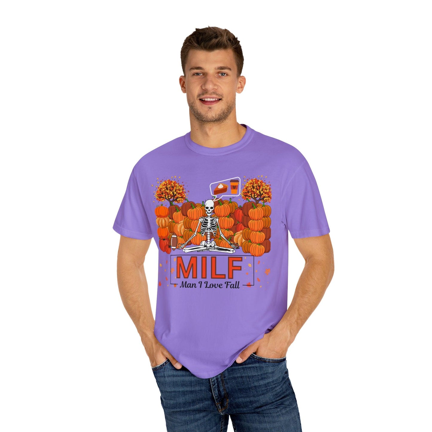 MILF Man I love Fall Gift for Fall Funny Fall Shirts Gift Pumpkin Comfort Colors Shirt