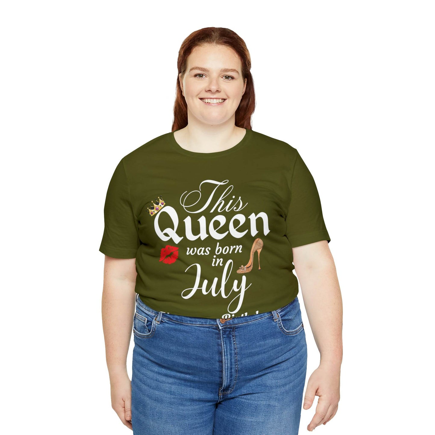 Birthday Queen Shirt, Gift for Birthday, This Queen was born in July Shirt, Funny Queen Shirt, Funny Birthday Shirt, Birthday Gift - Giftsmojo