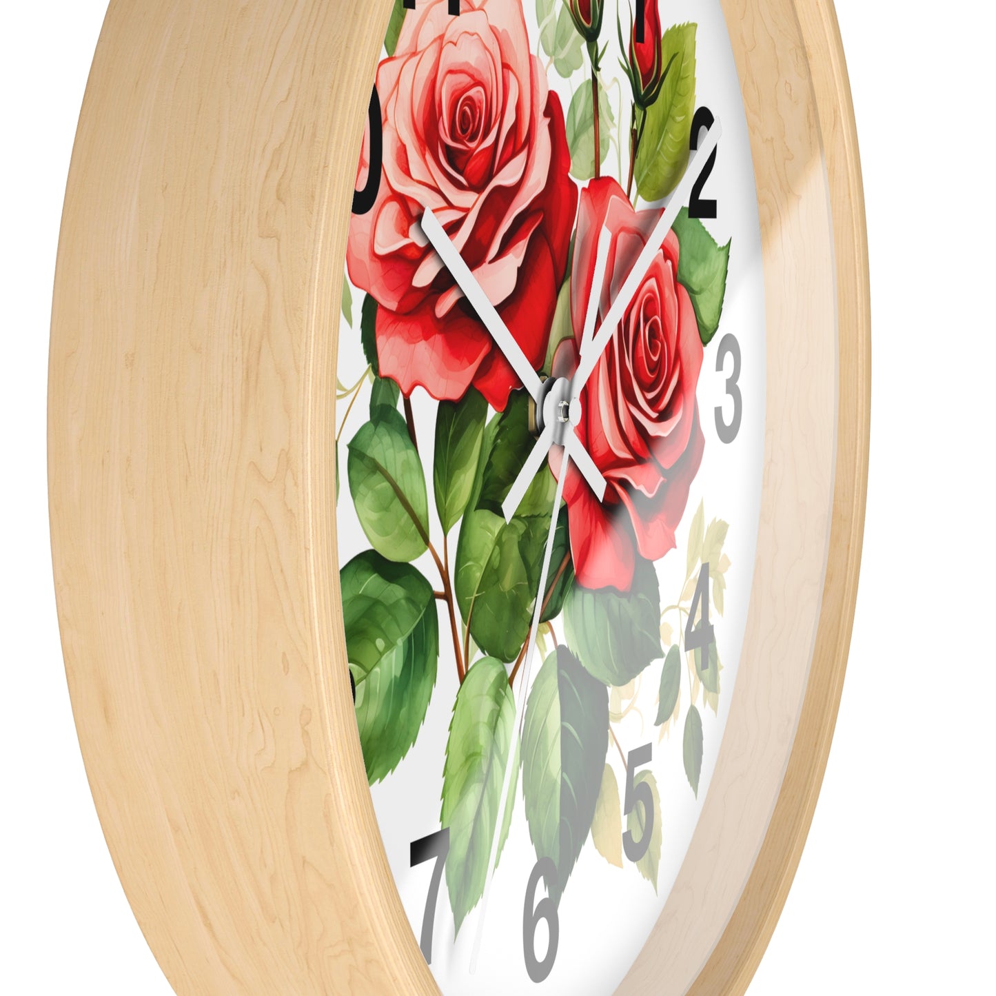Wall Clock Floral Wall Clock Kids Room Home Decor New Home Gift House Warming Gift
