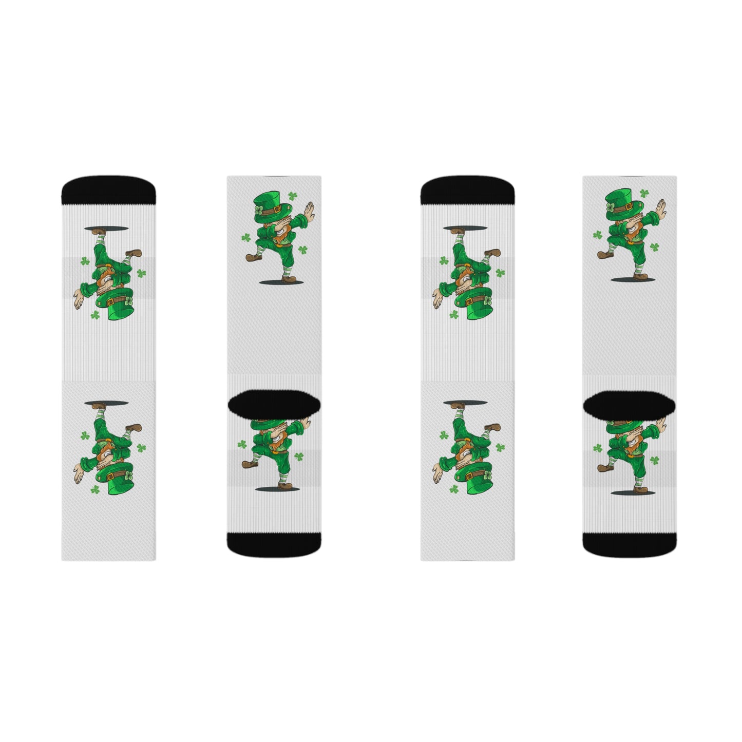 St. Patrick's Day Socks Sublimation Socks Saint Paddy Sock
