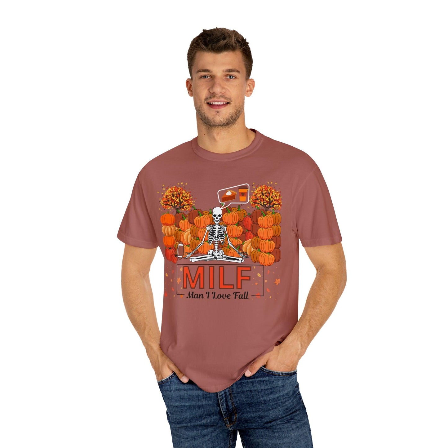 MILF Man I love Fall Gift for Fall Funny Fall Shirts Gift Pumpkin Comfort Colors Shirt