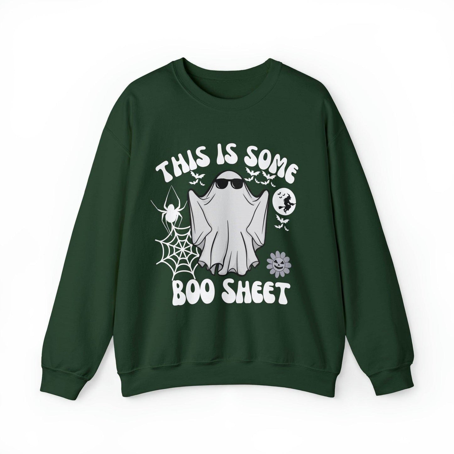 This Is Some Boo Sheet Ghost Sweatshirt Cute Ghost Sweatshirt Boo Ghost Sweatshirt Gift Shirt Funny Halloween Shirt Spooky Season Shirt - Giftsmojo