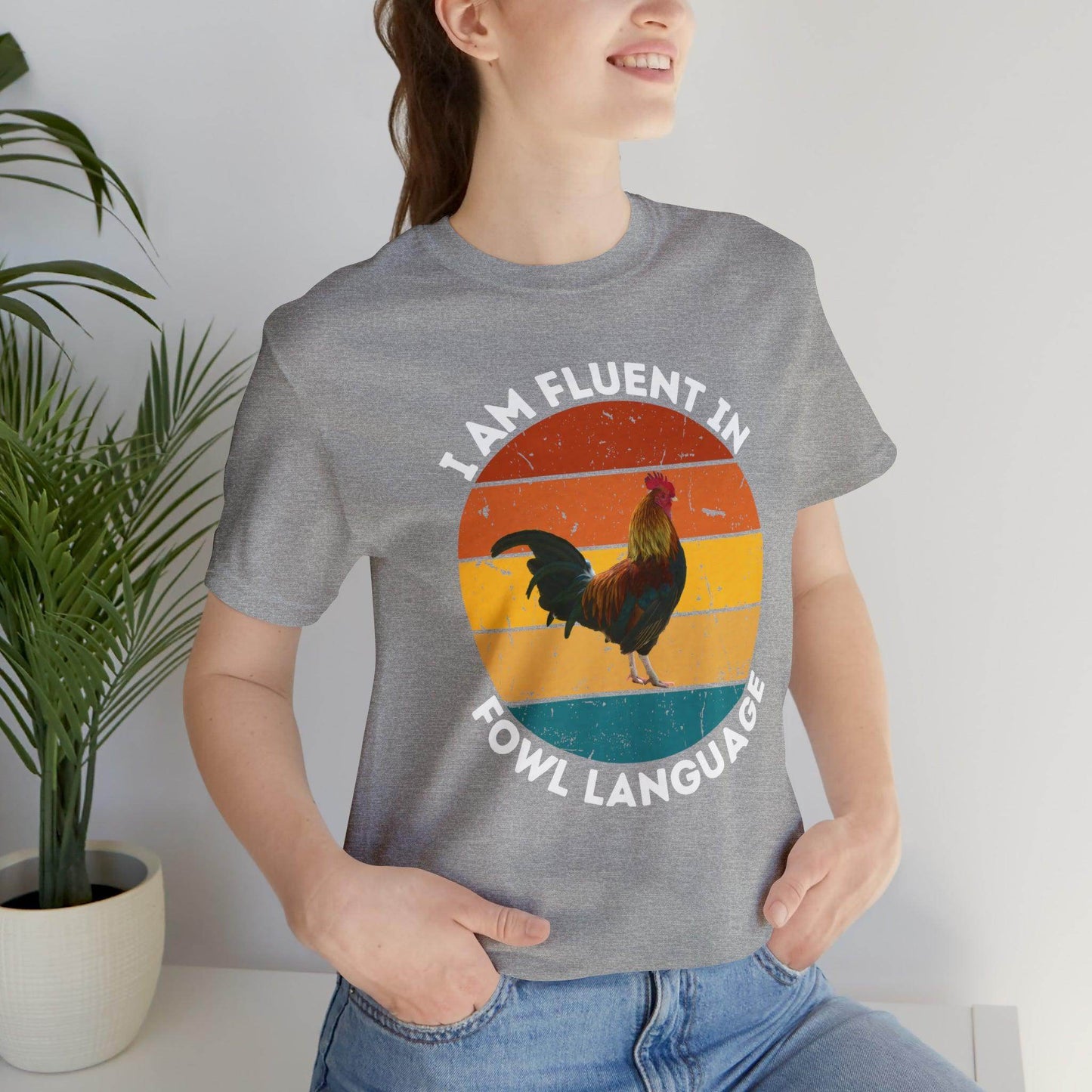 Fluent in Fowl Language shirt, Chicken Shirt Chicken Tee Chicken Owner Gift - Gift For Chicken Lover gift - Giftsmojo