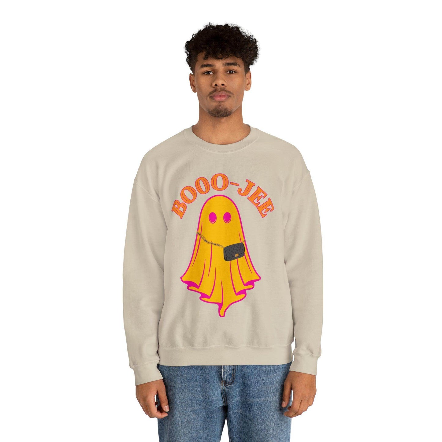 Booo-Jee Sweatshirt, Boo Halloween Sweatshirt, Spooky Ghost Sweatshirt, Boo Jee Shirt, Halloween Ghost Sweatshirt, Halloween Boo Shirt - Giftsmojo