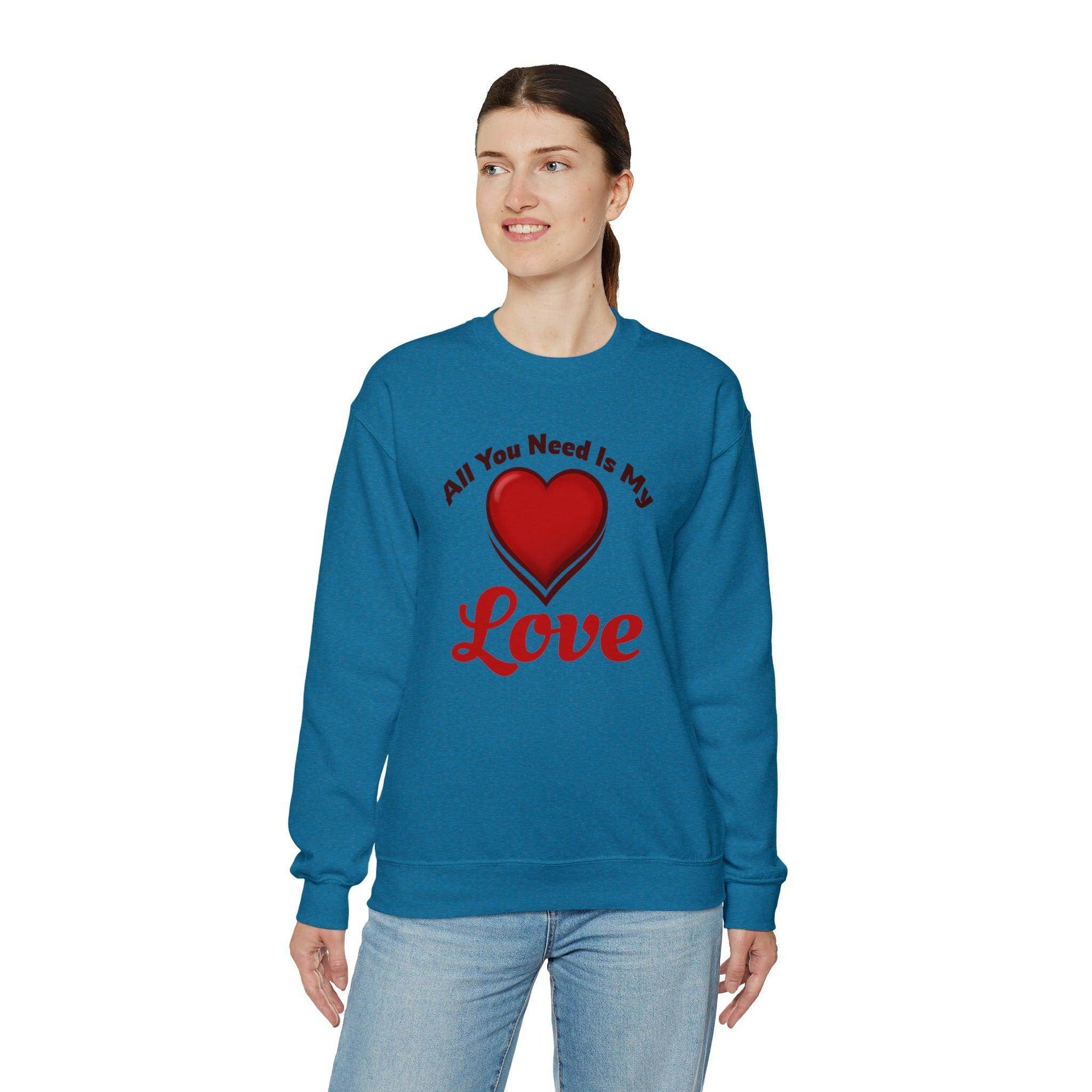 All you need is My Love Tee Hooded Sweatshirt - Giftsmojo