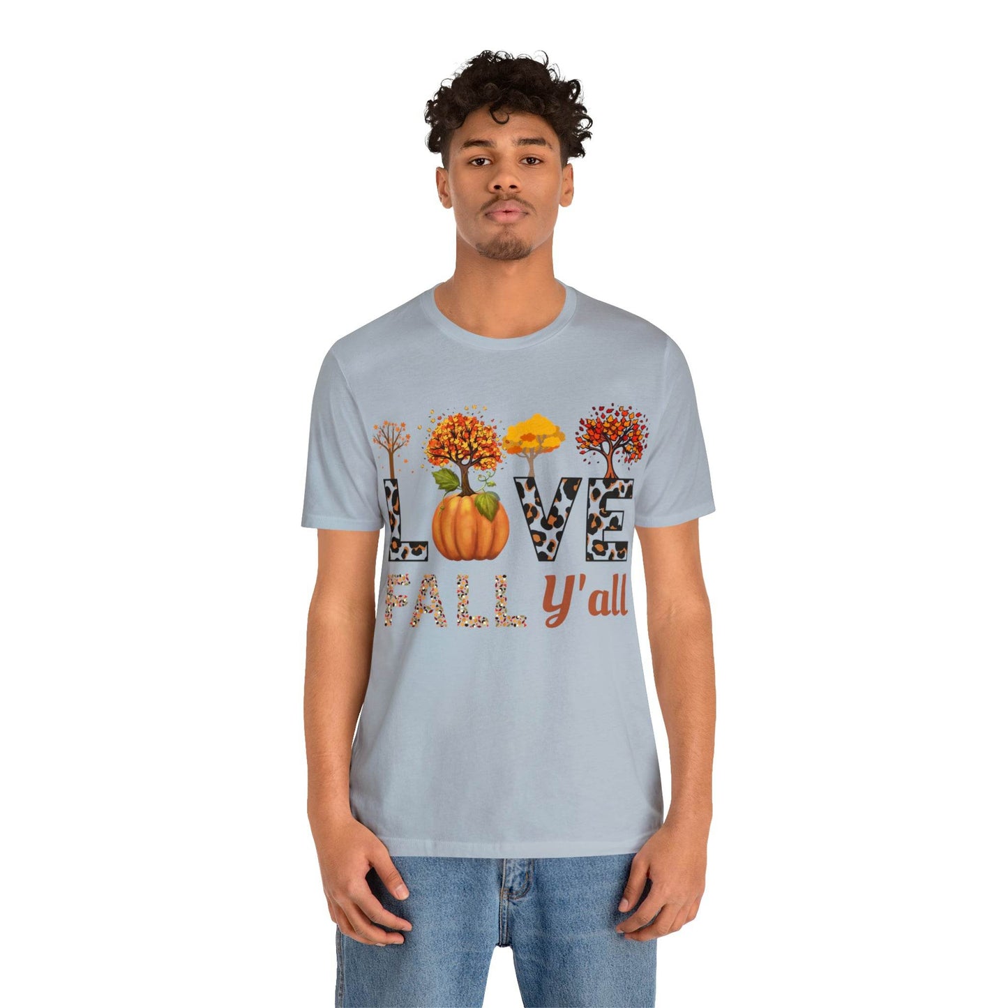 Leopard Print Love Fall Y'all, Fall shirt, Fall lover gift - Giftsmojo