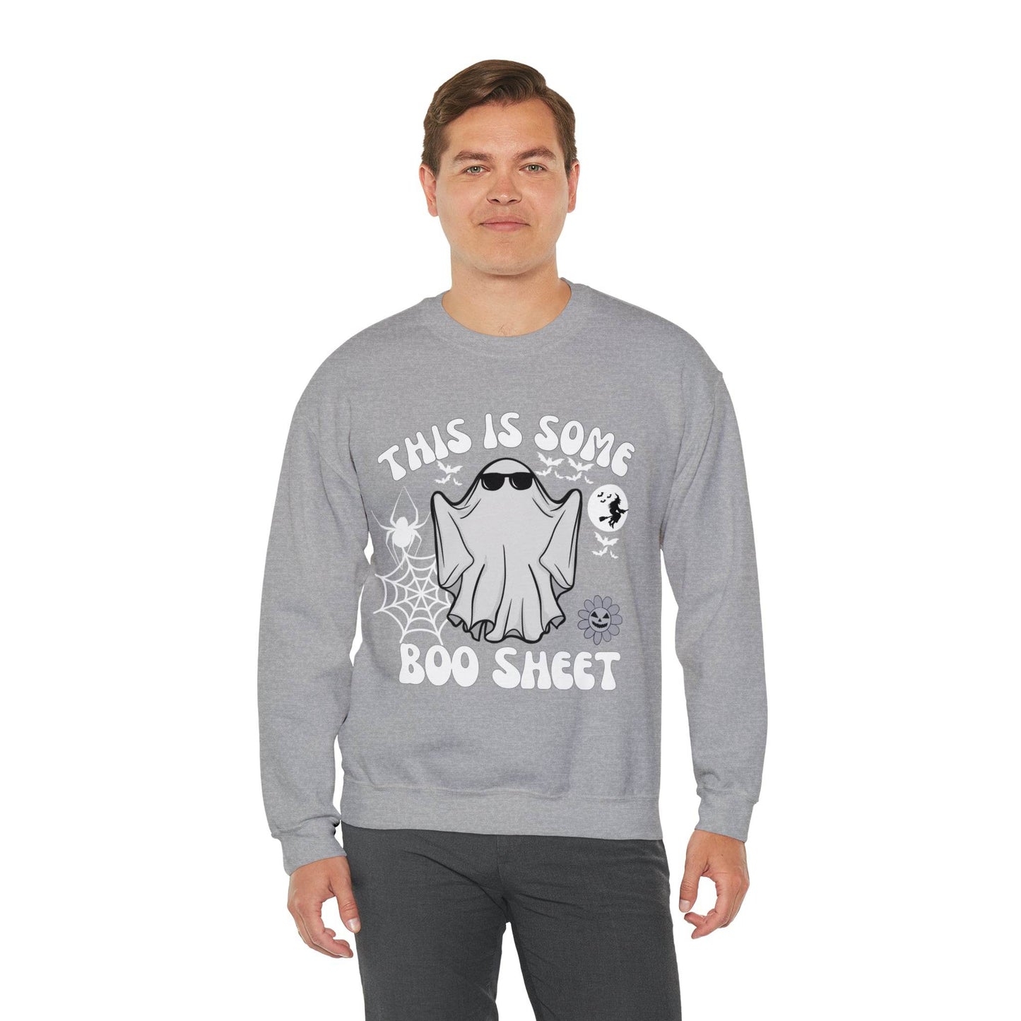 This Is Some Boo Sheet Ghost Sweatshirt Cute Ghost Sweatshirt Boo Ghost Sweatshirt Gift Shirt Funny Halloween Shirt Spooky Season Shirt - Giftsmojo