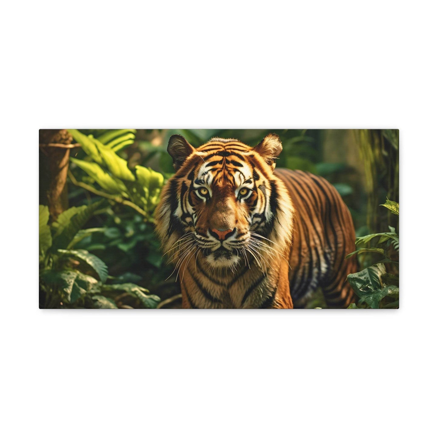 Tiger In Nature Art Canvas Gallery Wraps Tiger Print Large Canvas Art Animal Wall Art minimalist Wall Art Lover Gift - Giftsmojo