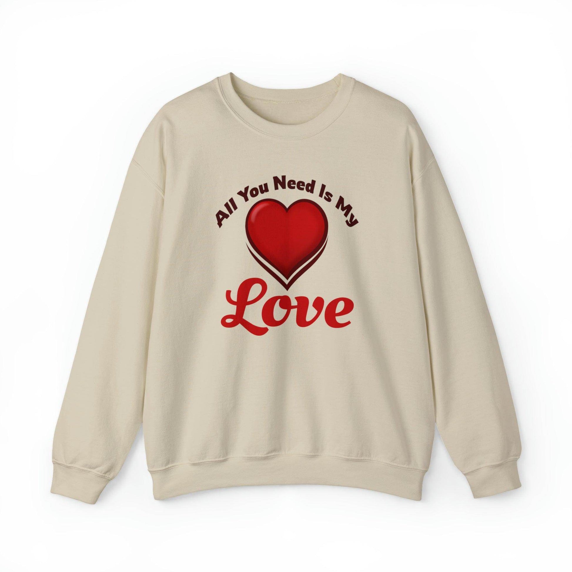 All you need is My Love Tee Hooded Sweatshirt - Giftsmojo