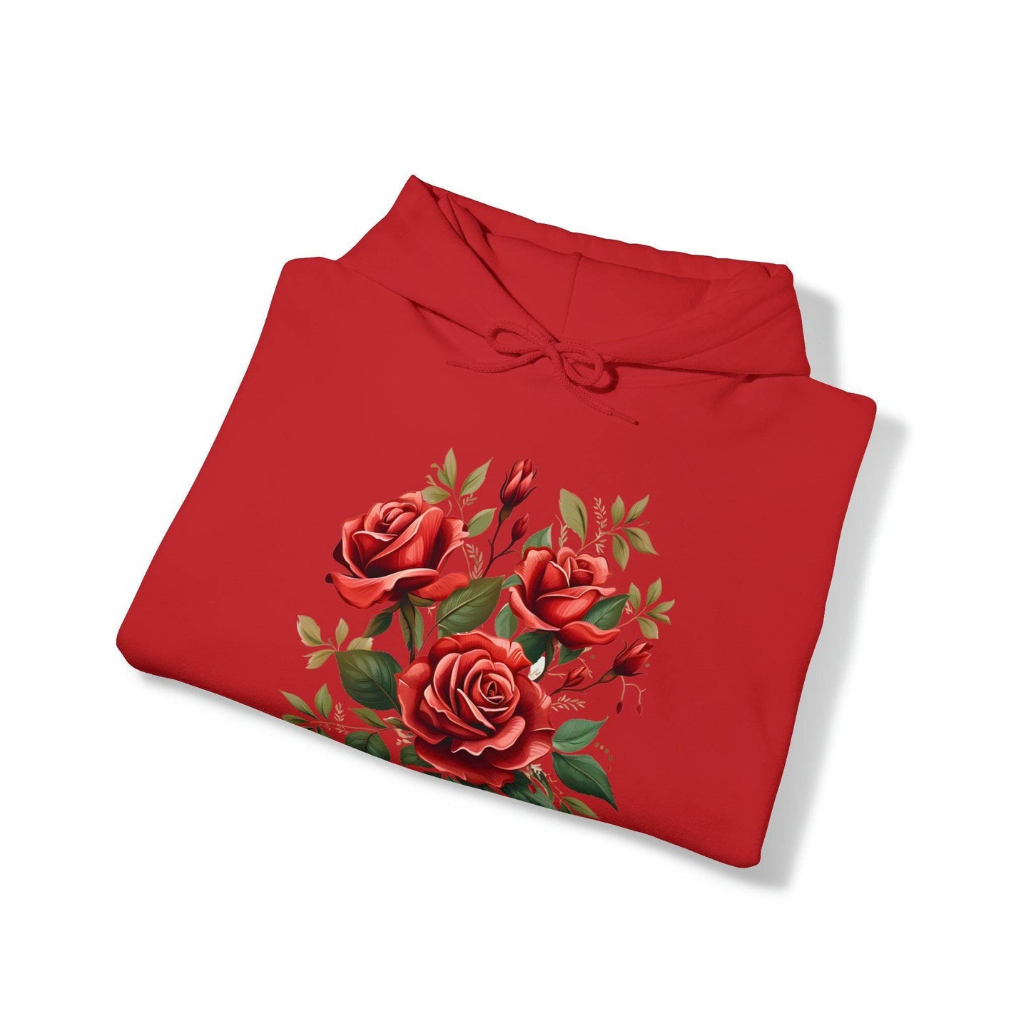 Christmas Flower Hooded Sweatshirt Christmas Flower Sweatshirt Christmas Sweater Christmas Pullover Christmas Flower Shirt - Giftsmojo