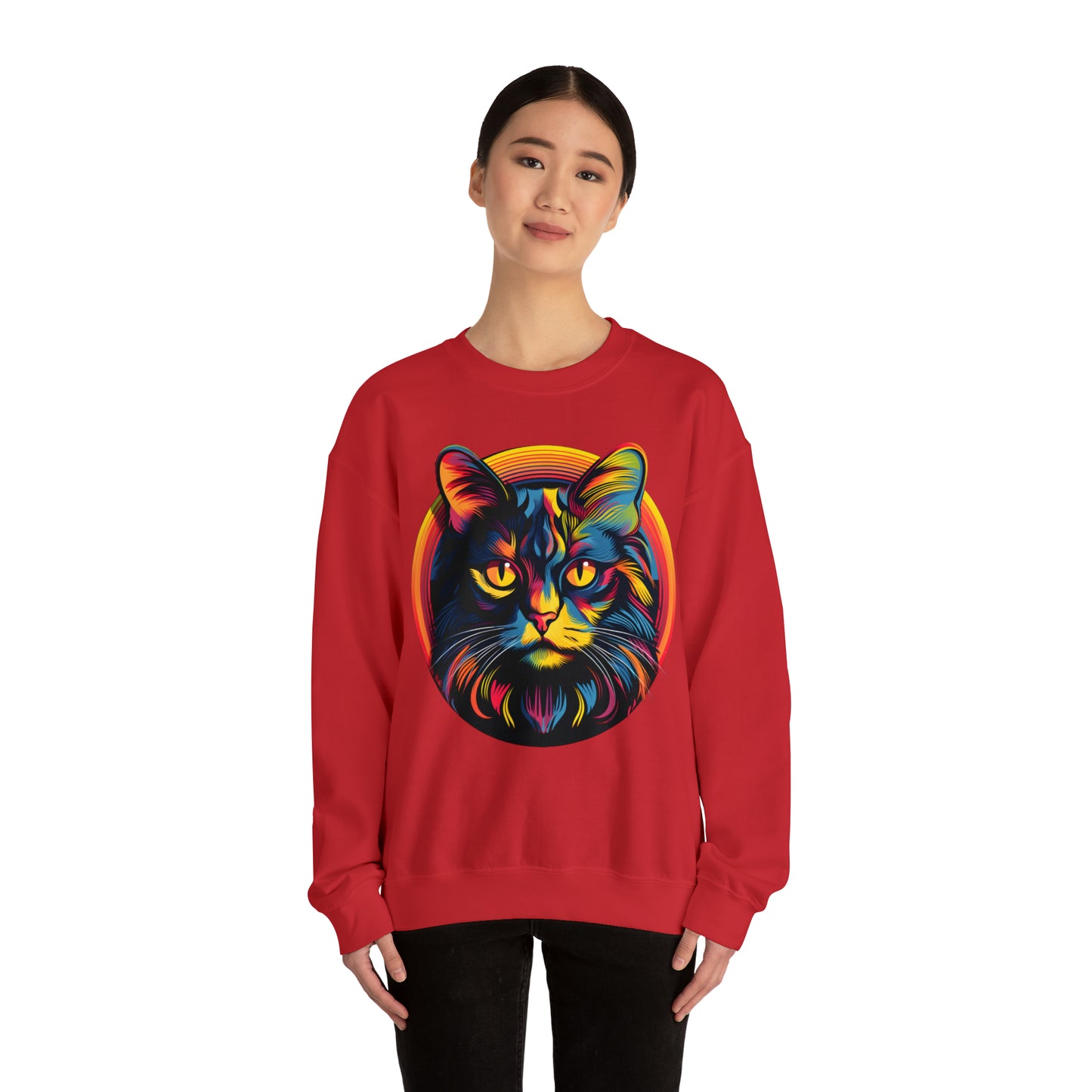 Vintage Cat Lover Sweater Retro Cat Sweatshirt Animal Lover Gift Cat Mom Gift Cat Lover Gift Cat Mom Sweatshirt Cat Crewneck Sweatshirt