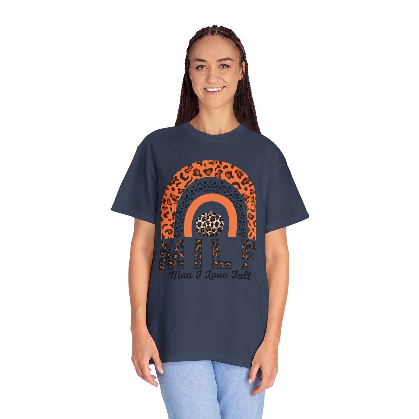 Man I love Fall Gift for Fall Funny fall shirts gift Pumpkin comfort colors shirt - Giftsmojo