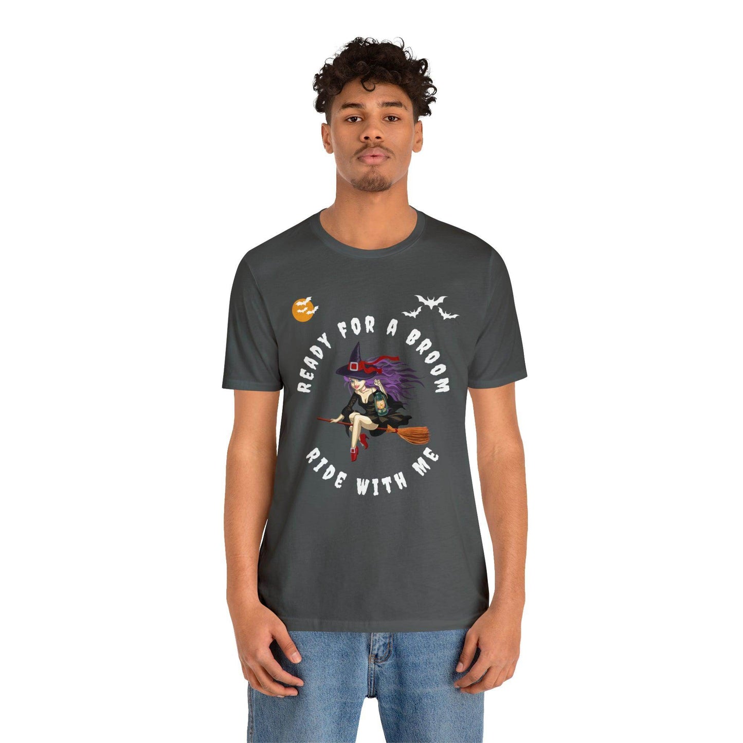 Ready for a Broom Ride with Me Halloween shirt, Witch shirt, Halloween tshirt, Halloween outfit, Work Halloween Costume - Giftsmojo