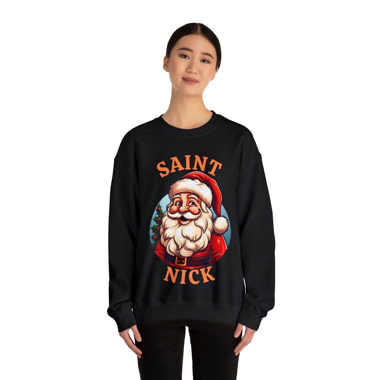 Saint Nick Shirt Christmas Santa Sweatshirt Santa Sweater Christmas Sweater Christmas Shirt Santa Claus Shirt - Giftsmojo