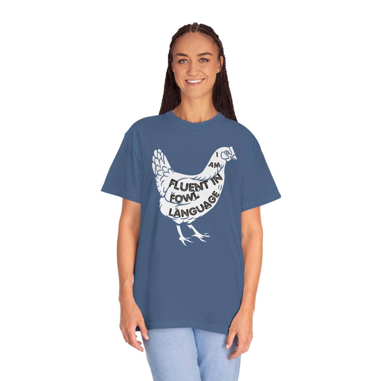 Chicken Shirt Chicken Tee Chicken Owner Gift -Fluent in Fowl Language Gift For Chicken Lover gift - Giftsmojo