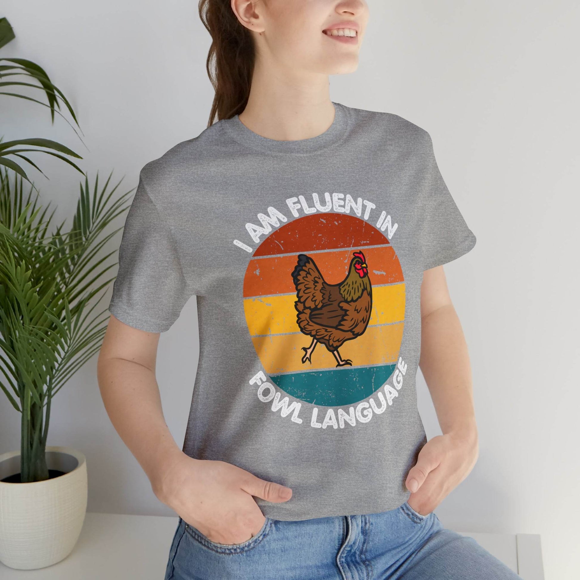 Fluent in Fowl Language shirt, Chicken Shirt Chicken Tee Chicken Owner Gift - Gift For Chicken Lover gift - Giftsmojo