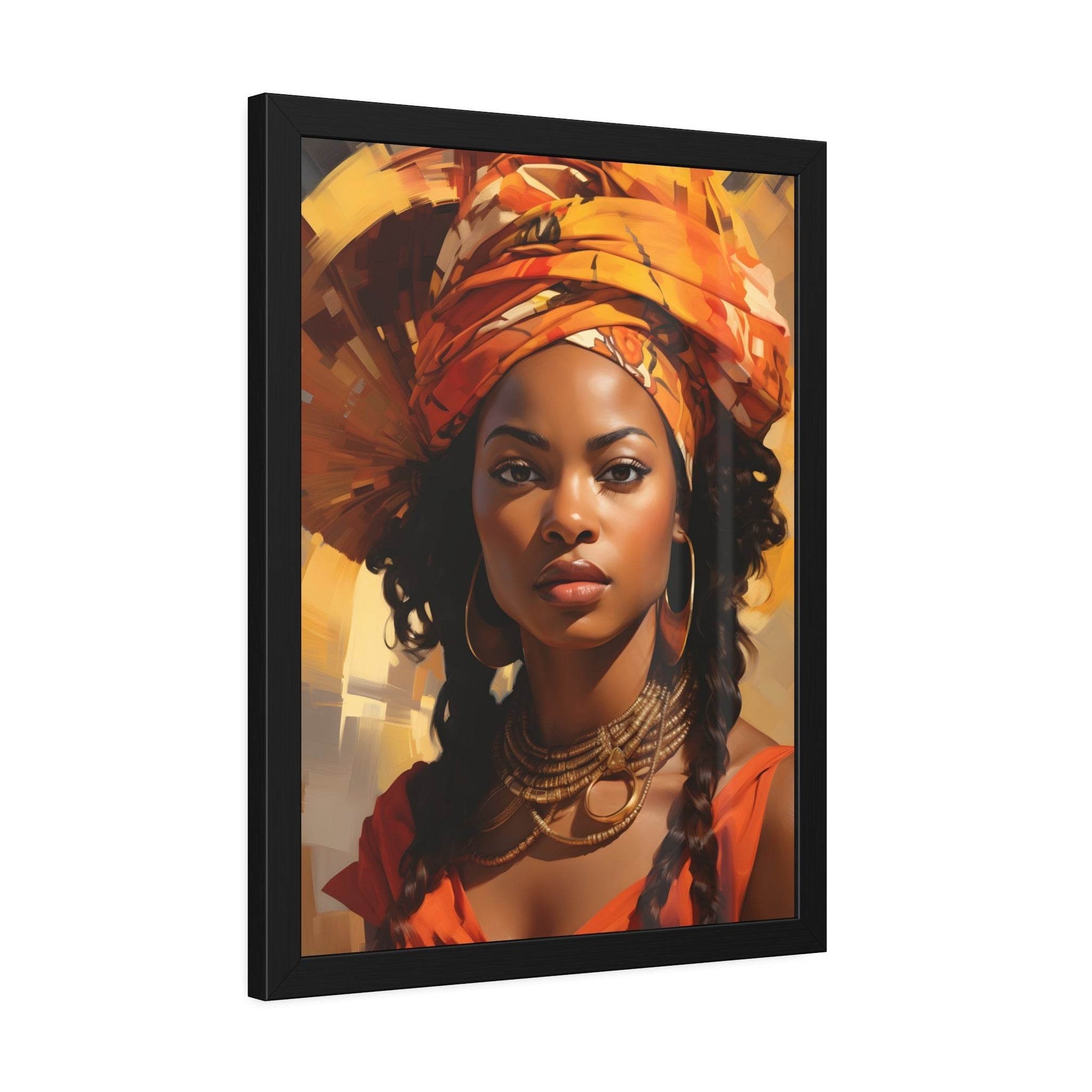 African Woman Framed Paper Posters - Giftsmojo