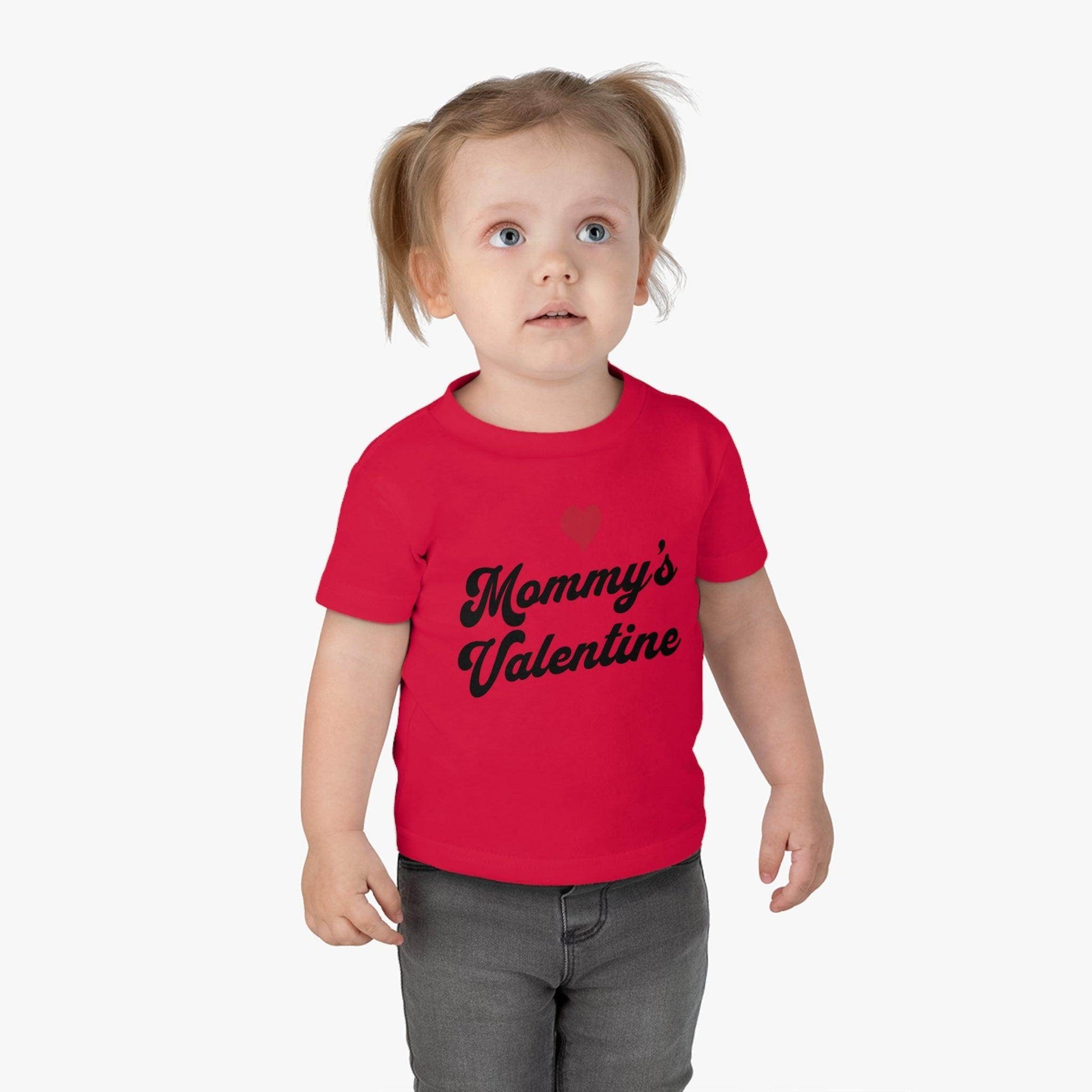 Mommy's Valentine - Kids Valentine day shirt - Giftsmojo