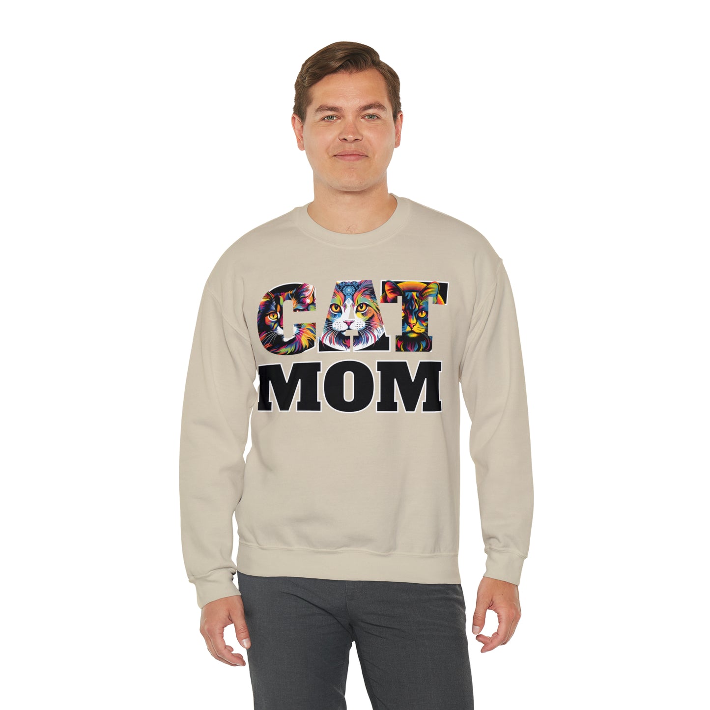 Cat Mom Sweatshirt Cat Sweatshirt Cat Crewneck Sweatshirt Cat Mom Gift Cat Lover Gift Cat Mama Shirt Cat Lover Sweater Animal Lover Gift