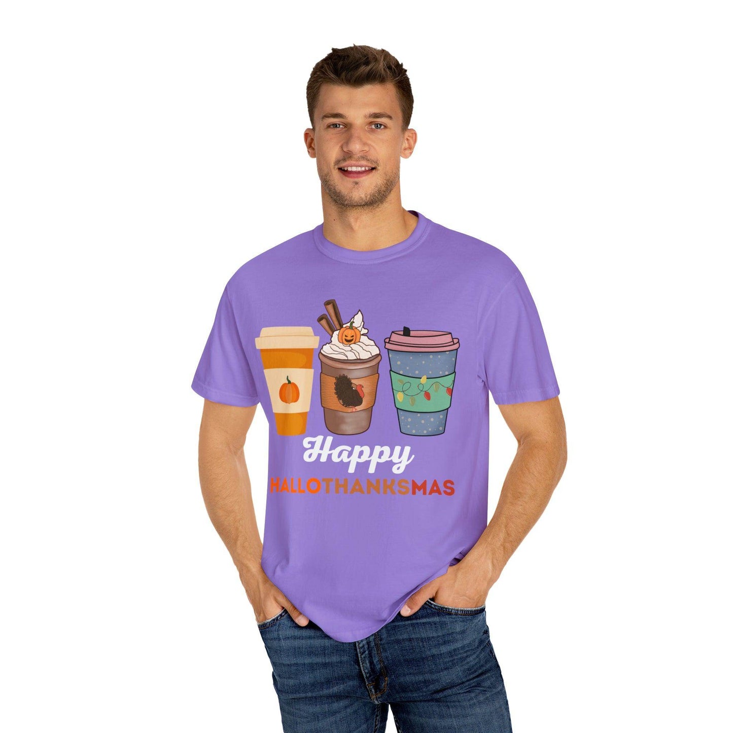Happy HALLOTHANKSMAS Gift for Fall Halloween Thanksgiving Christmas Gift - Giftsmojo