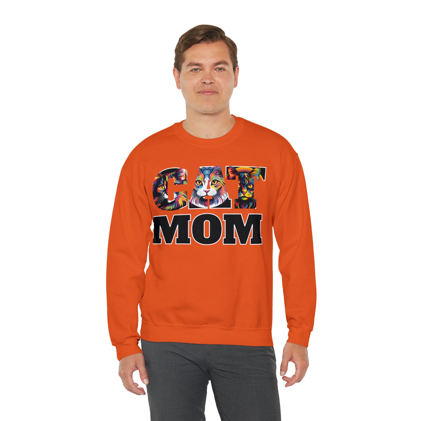 Cat Mom Sweatshirt Cat Sweatshirt Cat Crewneck Sweatshirt Cat Mom Gift Cat Lover Gift Cat Mama Shirt Cat Lover Sweater Animal Lover Gift