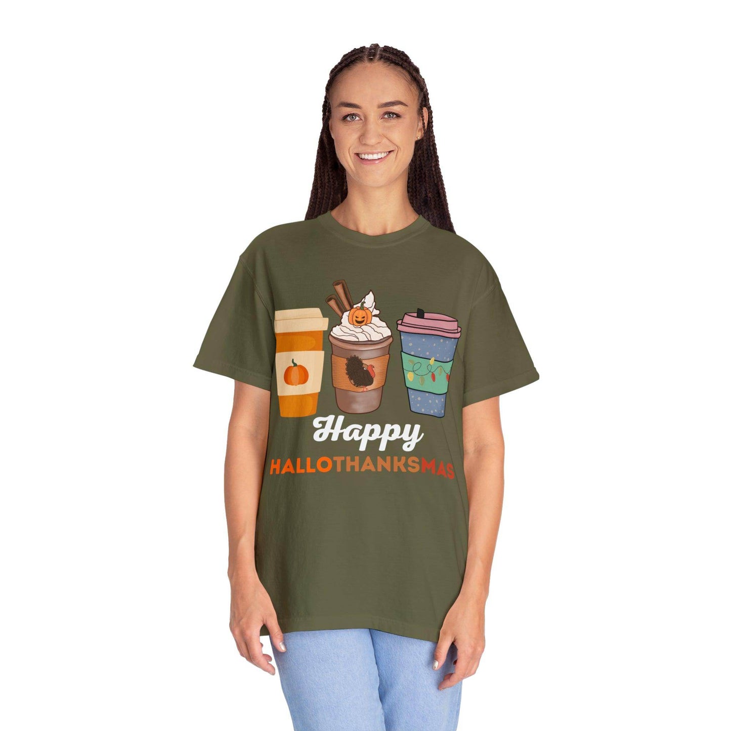 Happy HALLOTHANKSMAS Gift for Fall Halloween Thanksgiving Christmas Gift - Giftsmojo