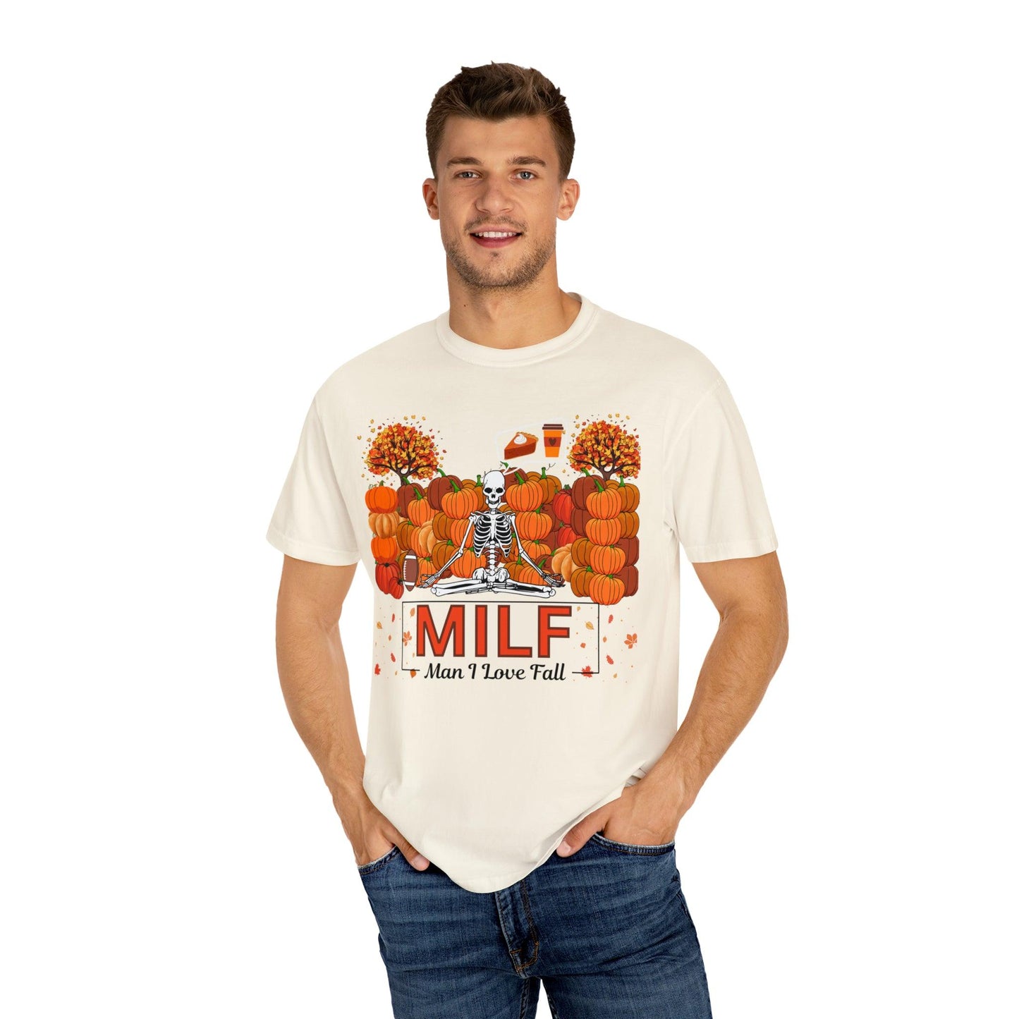 MILF Man I love Fall Gift for Fall Funny Fall Shirts Gift Pumpkin Comfort Colors Shirt