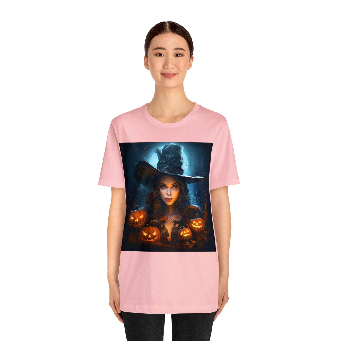 Spooky Witch Costume for women Spooky Season Vintage Halloween Shirt Moon Goddess Witch Shirt Halloween Costume Witch Shirt Halloween Party Tee - Giftsmojo