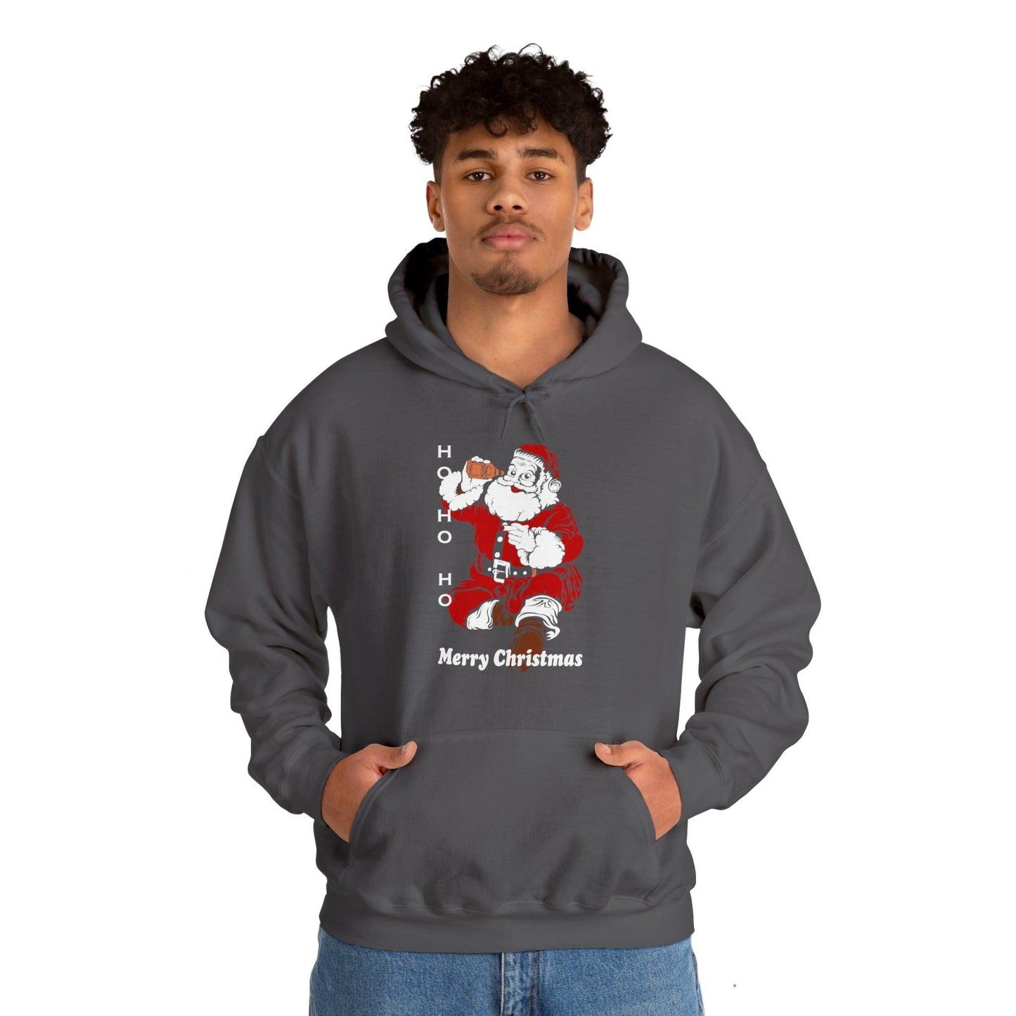 Ho HO Ho Merry Christmas Unisex Heavy Blend Hooded Sweatshirt Christmas Shirt Hoodie - Giftsmojo