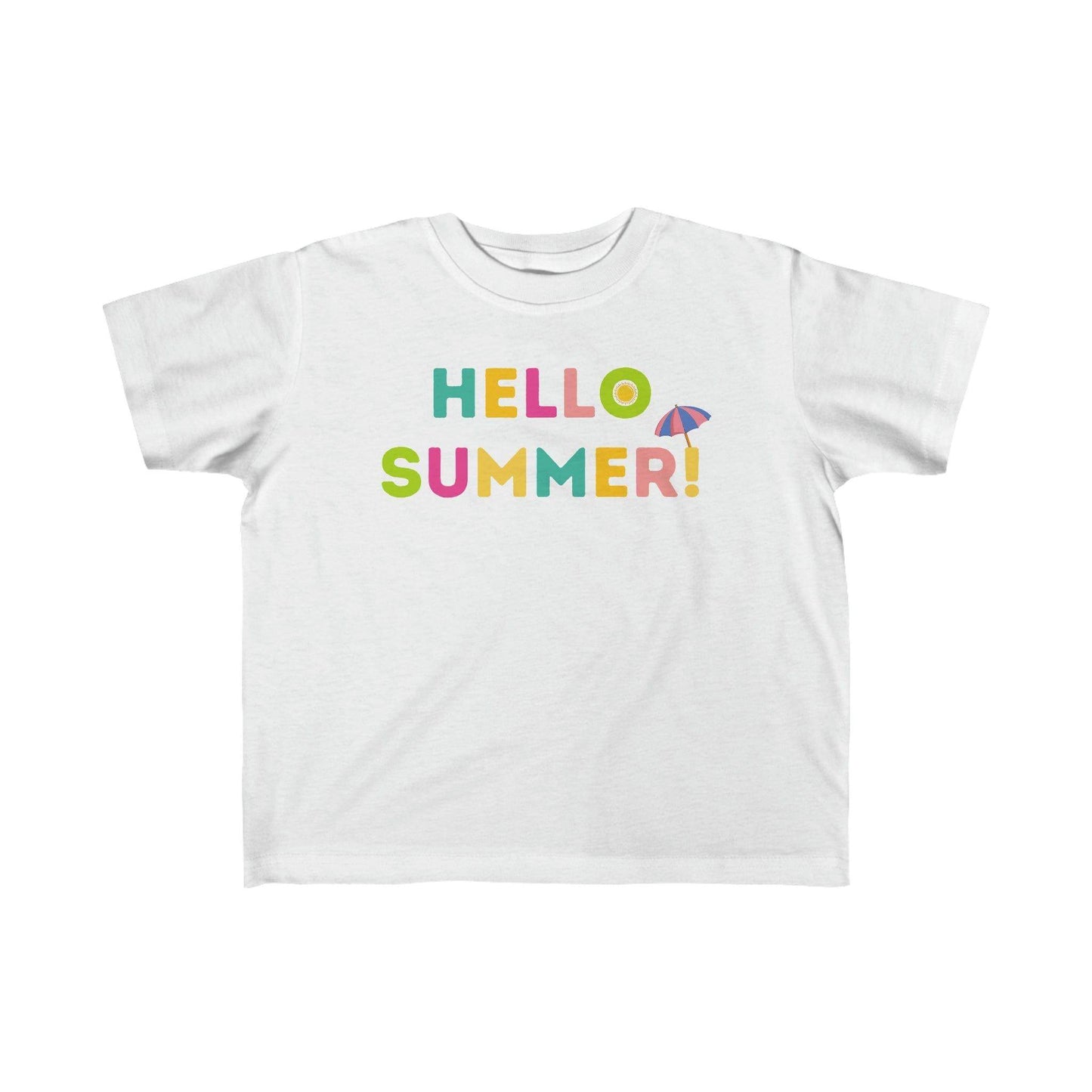 Toddler's Hello Summer Tee, Summer shirt for toddlers birthday gift Kids - Giftsmojo
