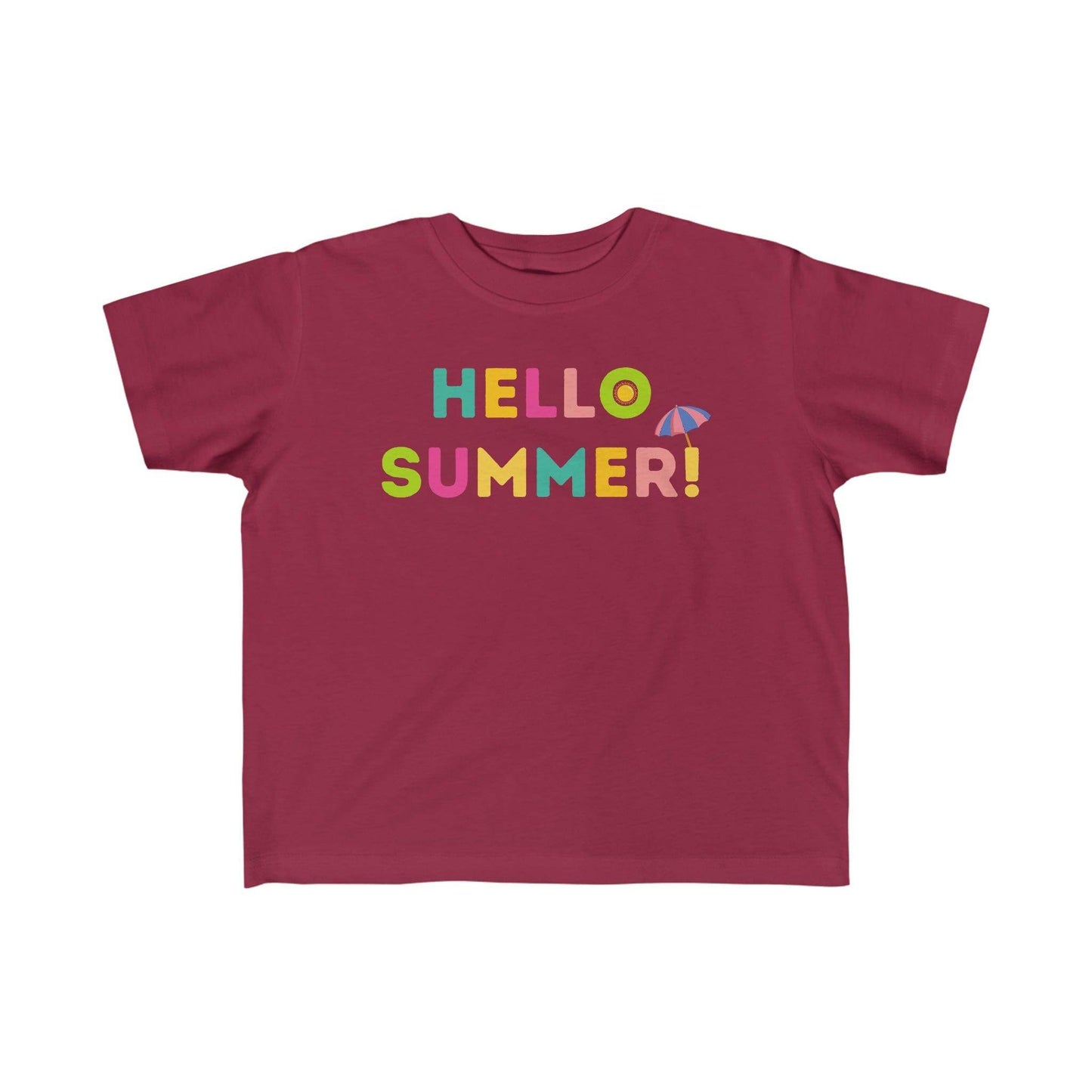 Toddler's Hello Summer Tee, Summer shirt for toddlers birthday gift Kids - Giftsmojo
