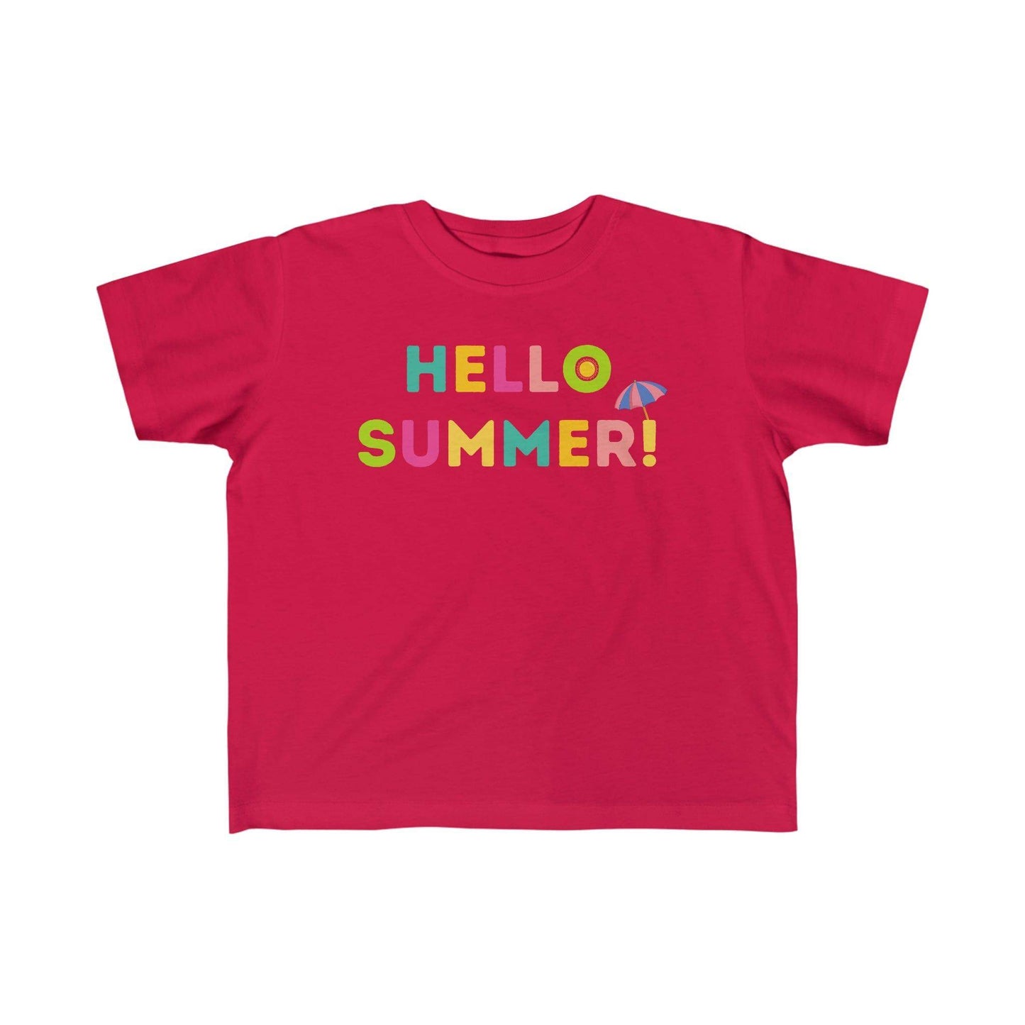 Toddler's Hello Summer Tee, Summer shirt for toddlers birthday gift Kids - Giftsmojo