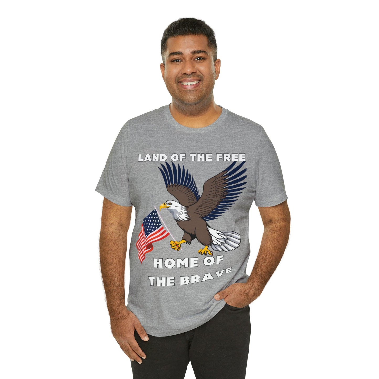 Celebrate Independence Day with Patriotic Shirts: Land of the free, Home of the Brave Shirt for Women and Men