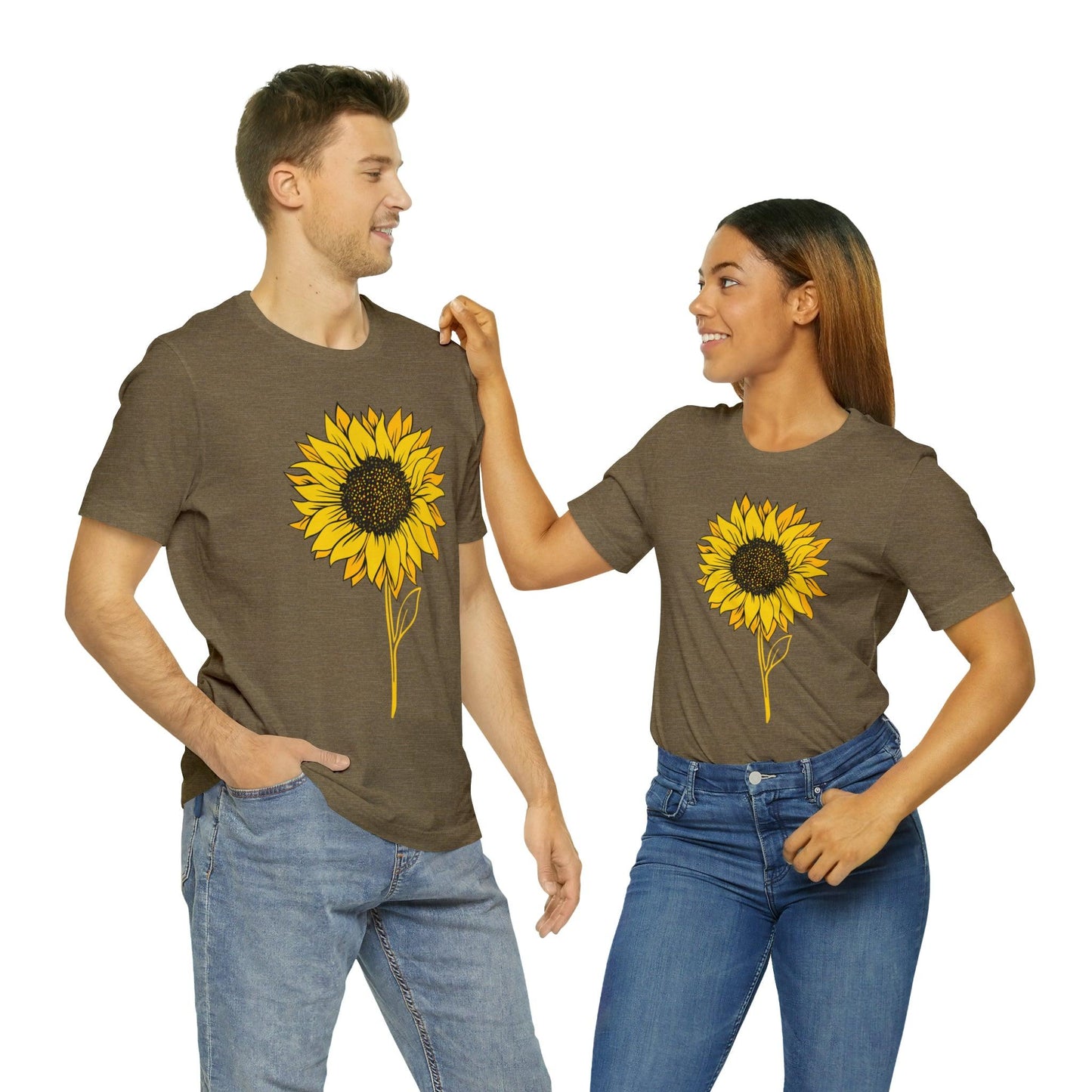 Sunflower Shirt, Floral Tee Shirt, Flower Shirt, Garden Shirt, Womens Fall Summer Shirt Sunshine Tee, Gift for Gardener, Nature love T shirt