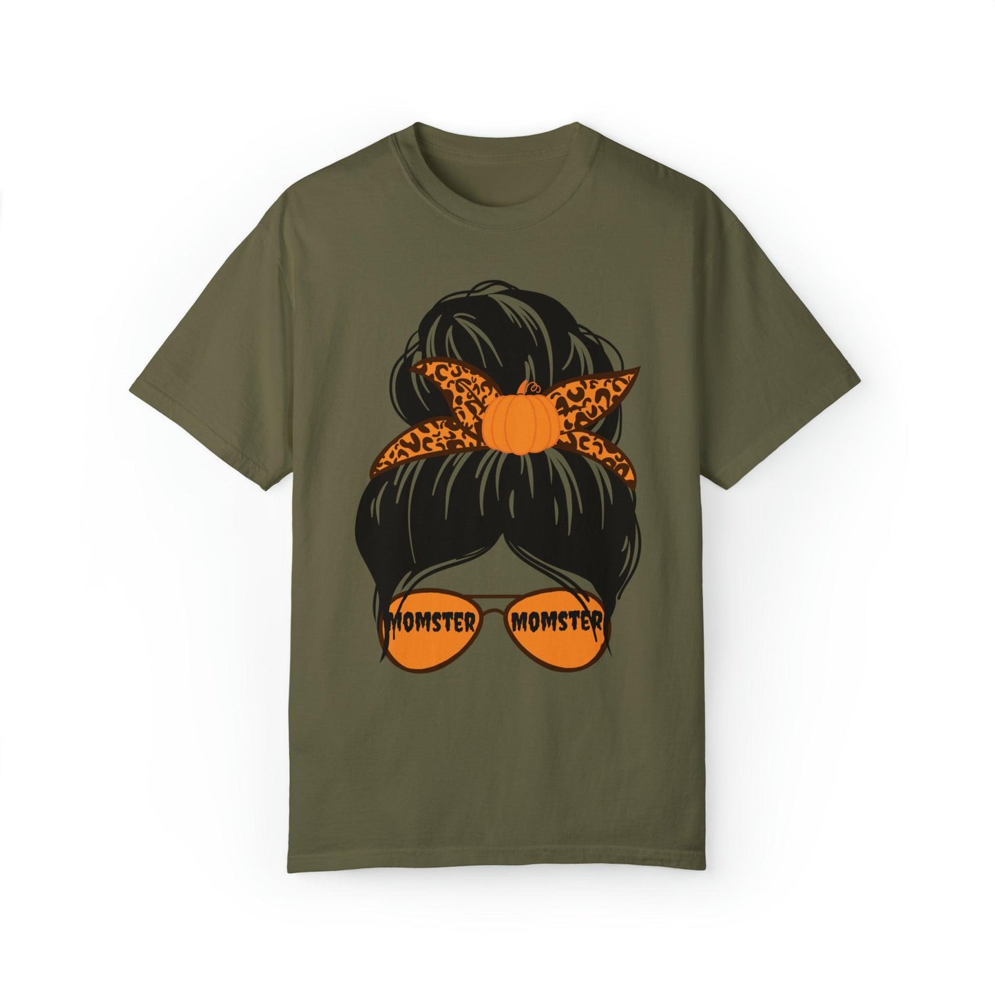 Leopard Print Retro Halloween Tshirt, Momster Shirt, Vintage Shirt Halloween Shirt Comfort color - Giftsmojo